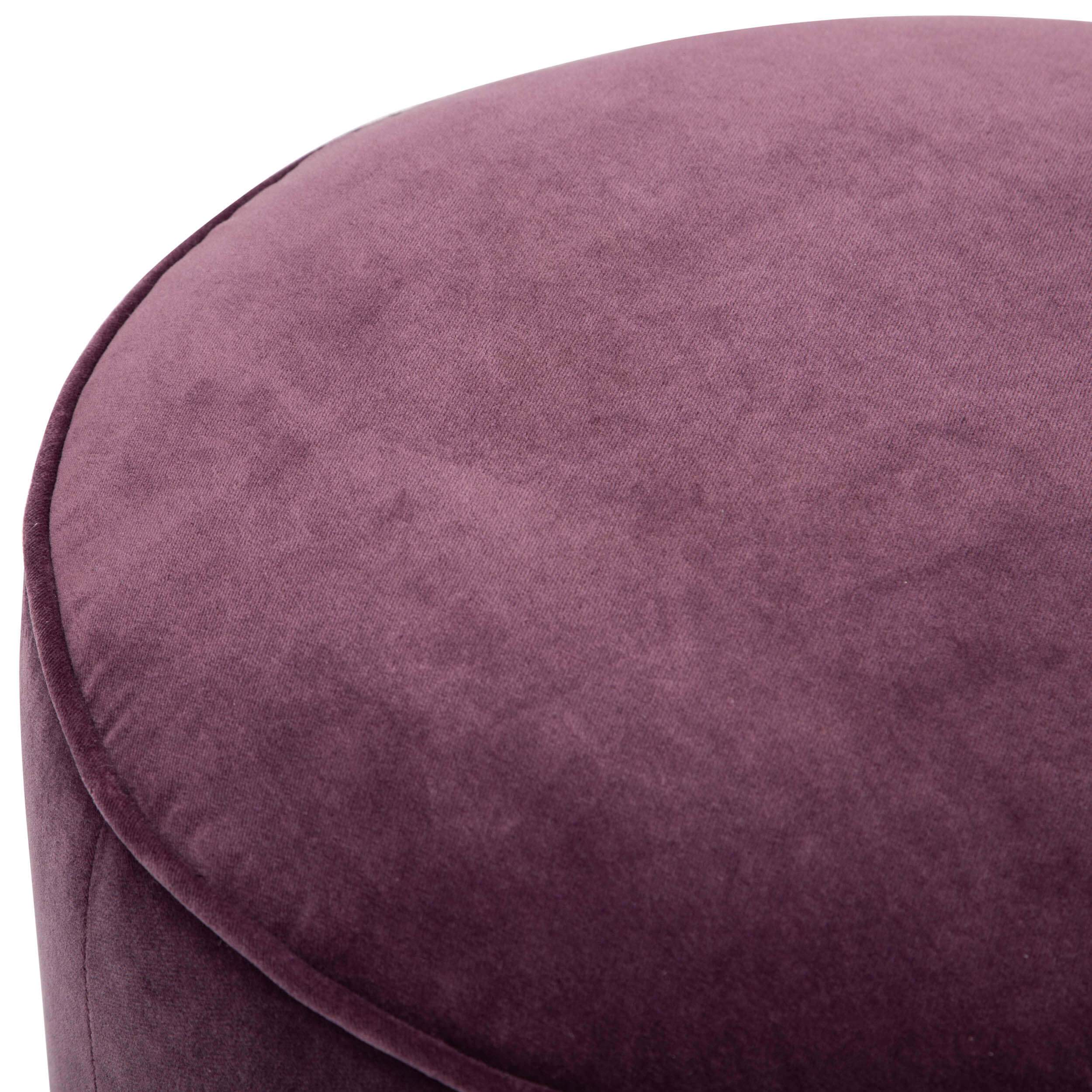 Gigi Swivel Ottoman, Aubergine - Image 3