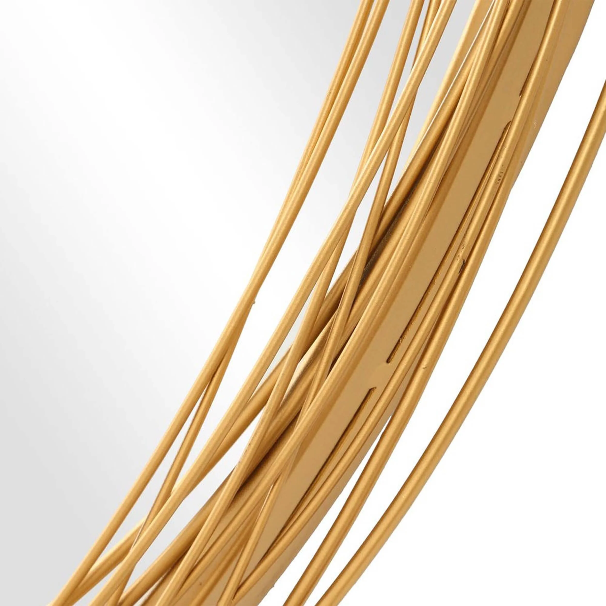 Gillian Oval Mirror, Brushed Gold - Image 3