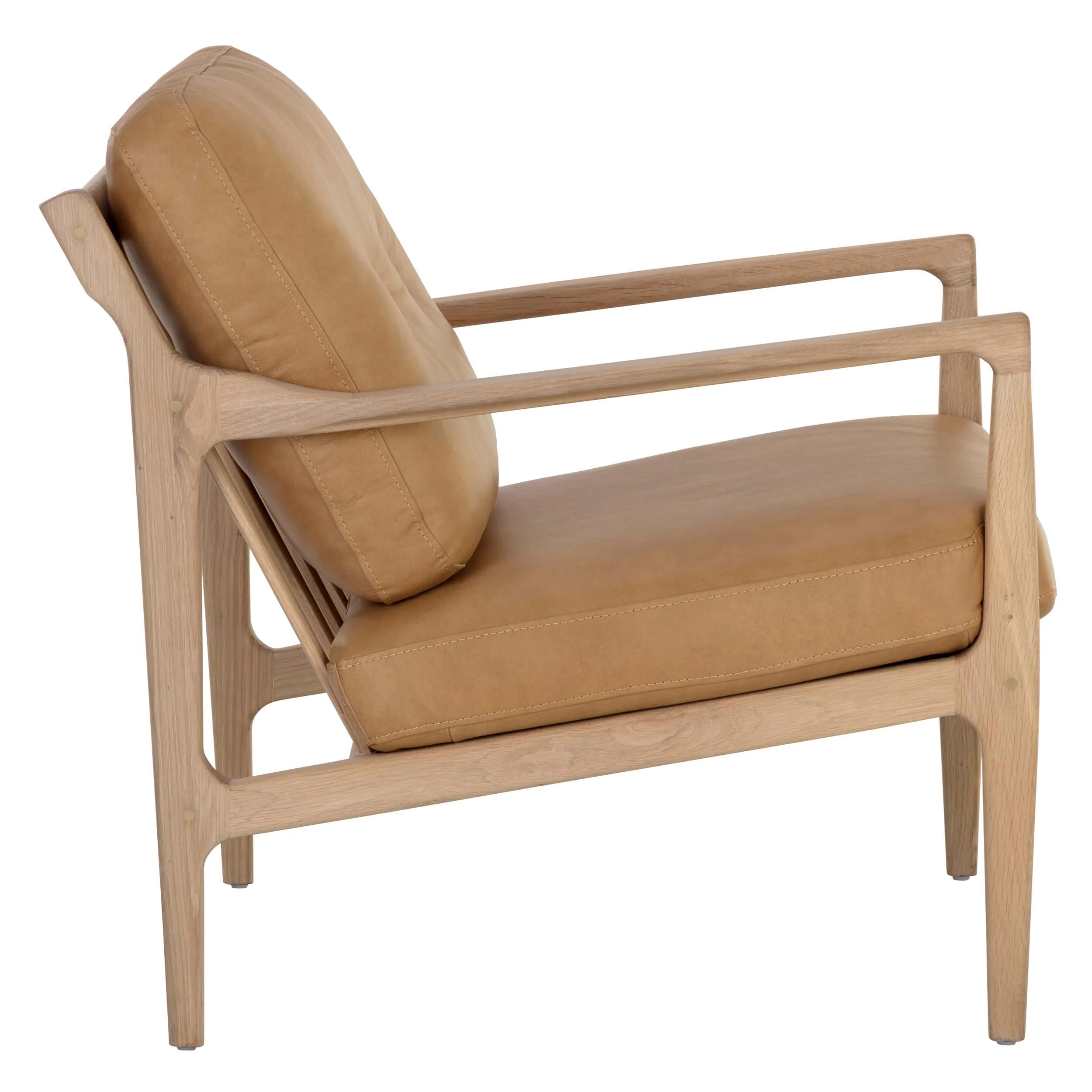 Gilmore Leather Chair, Sahara Camel - Image 3