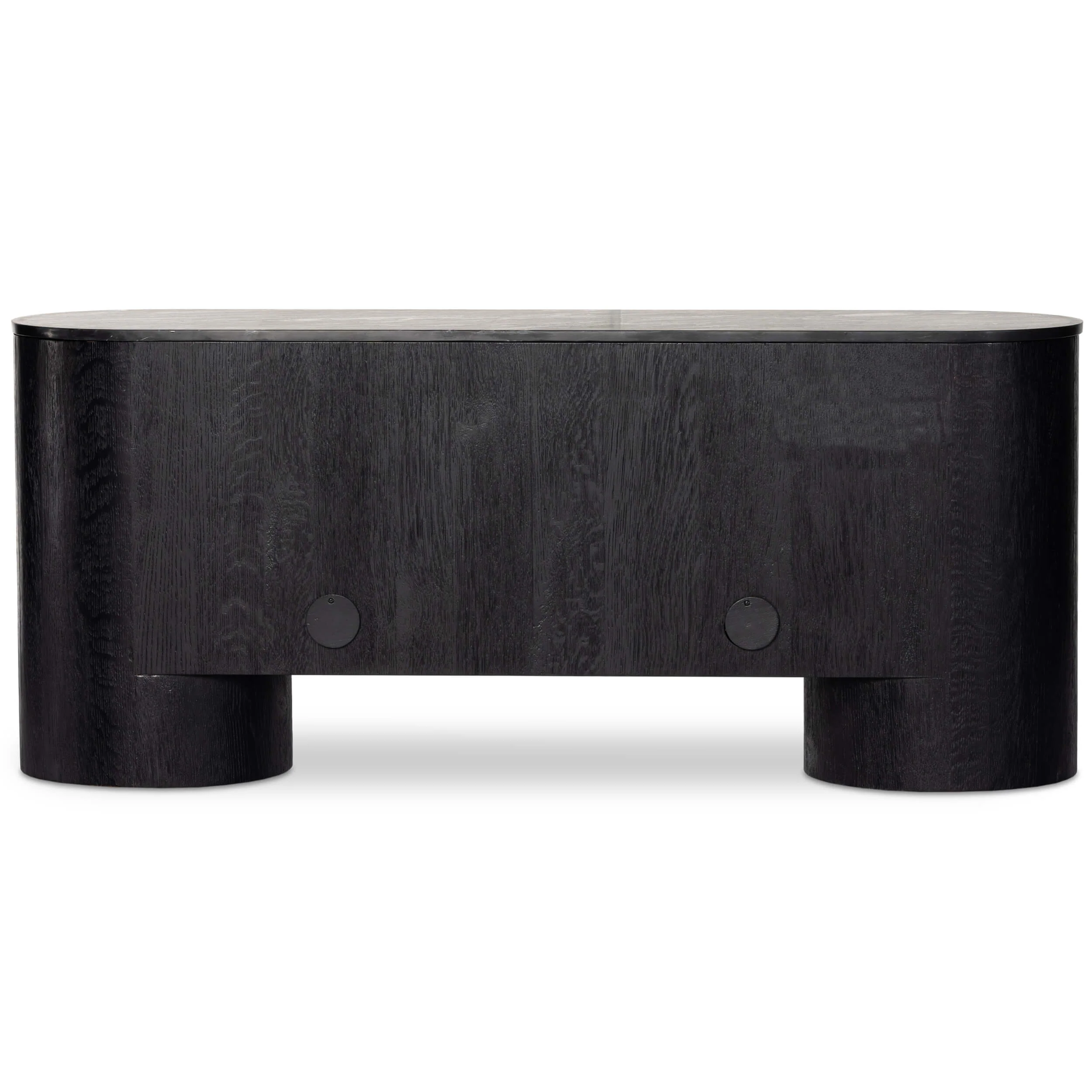 Giovani Media Console, Black Marble by Four Hands - Image 4