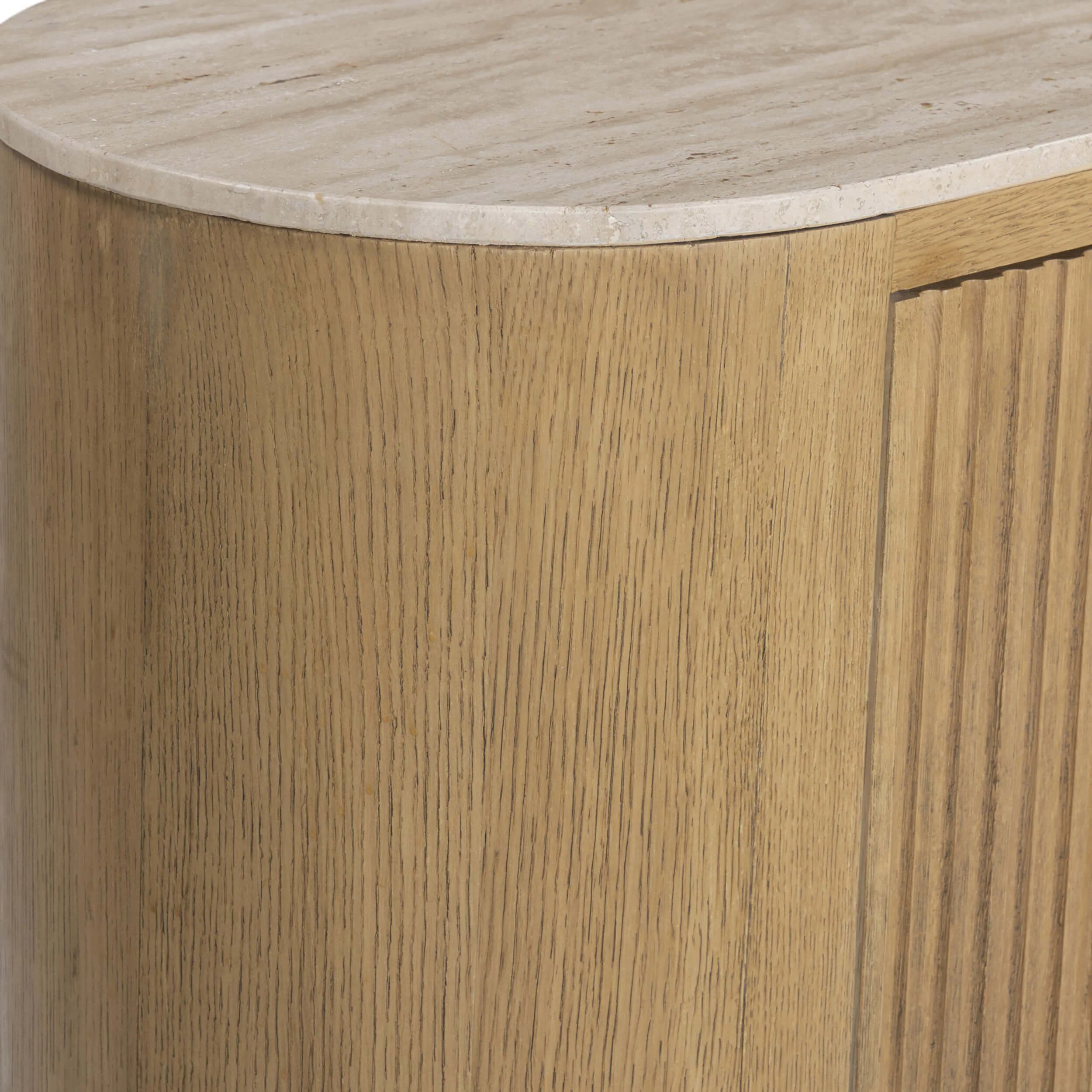 Giovani Media Console, Natural Travertine by Four Hands - Image 4