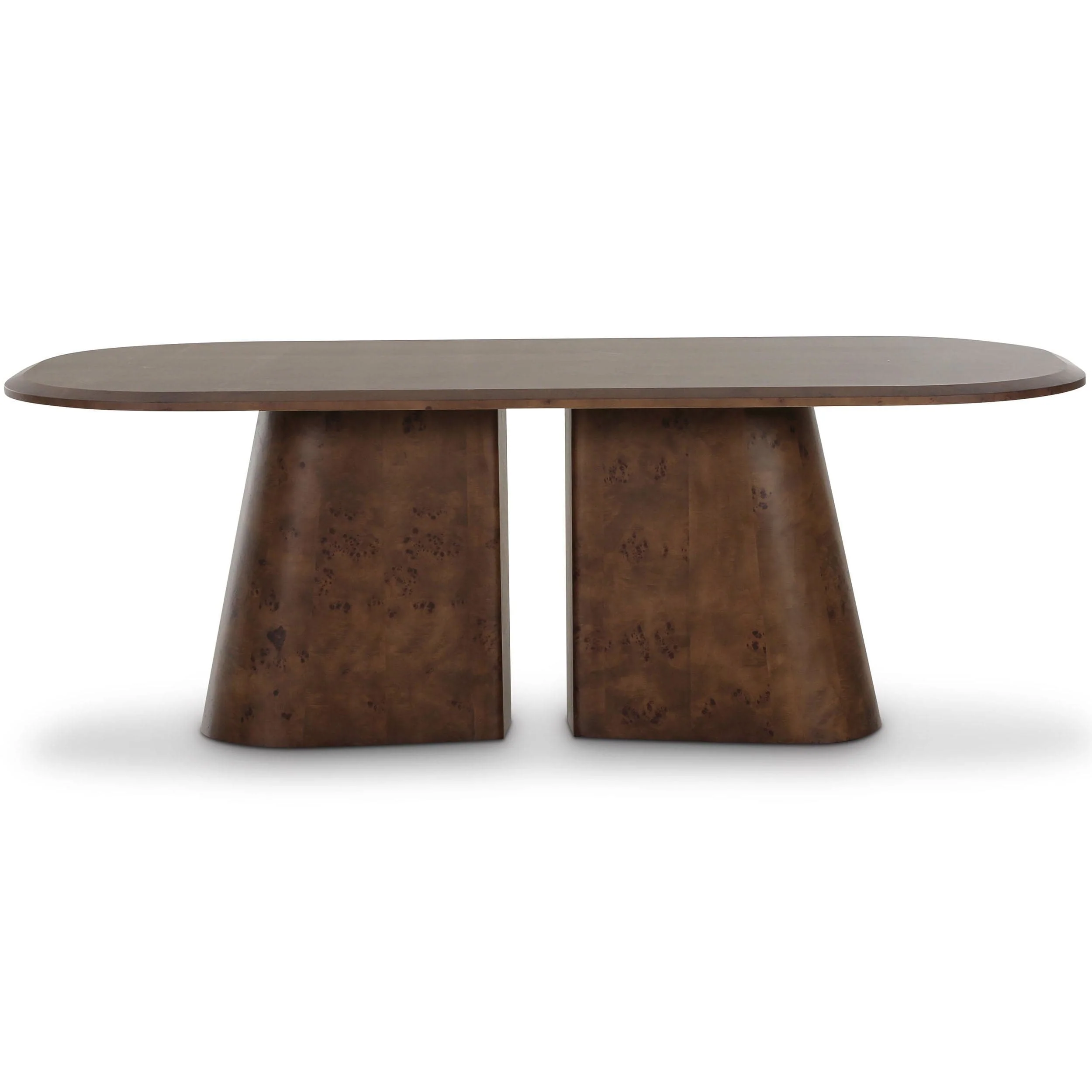 Gladyss Oval Dining Table, Brown - Image 2