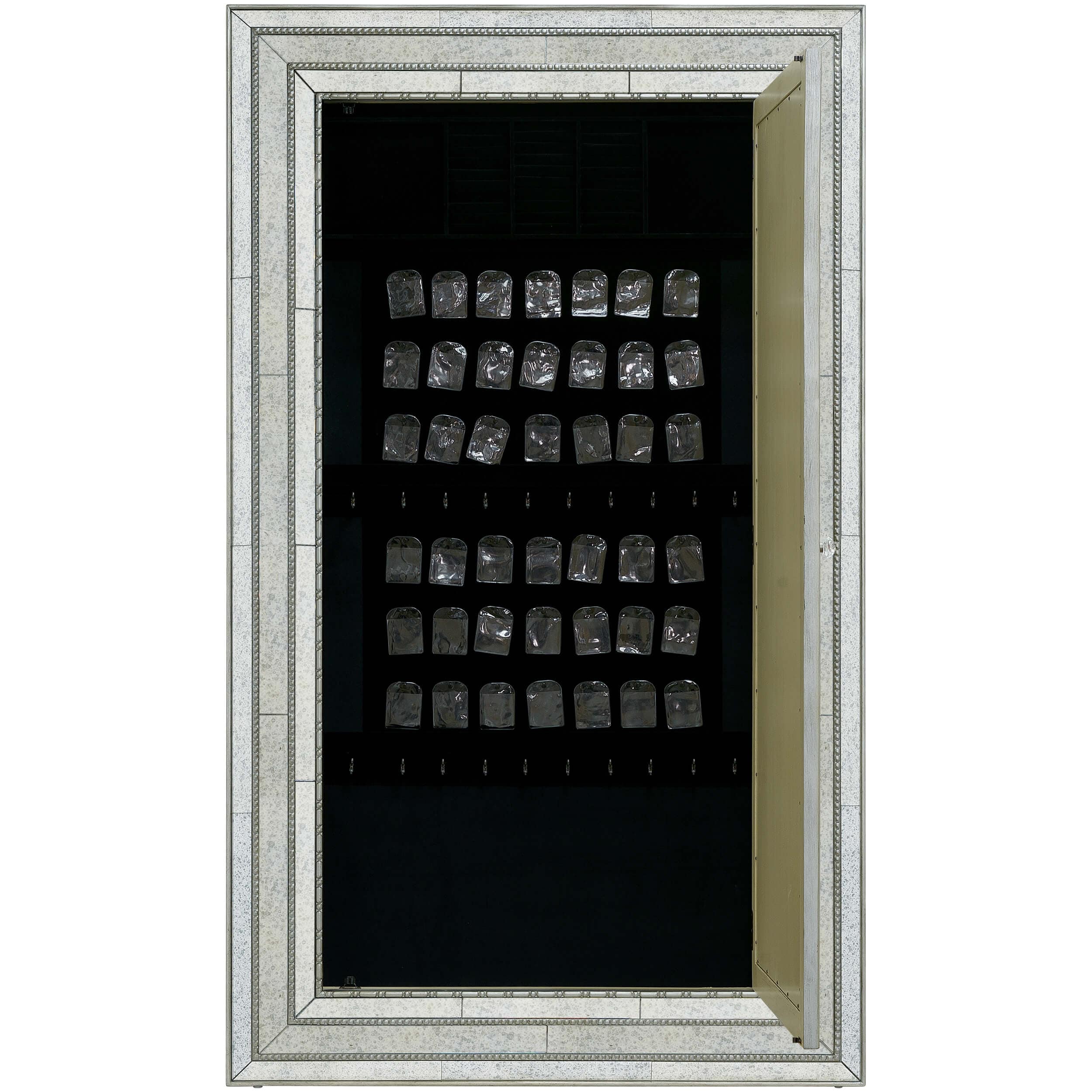 Glamour Floor Mirror w/Jewelry Armoire Storage - Image 4