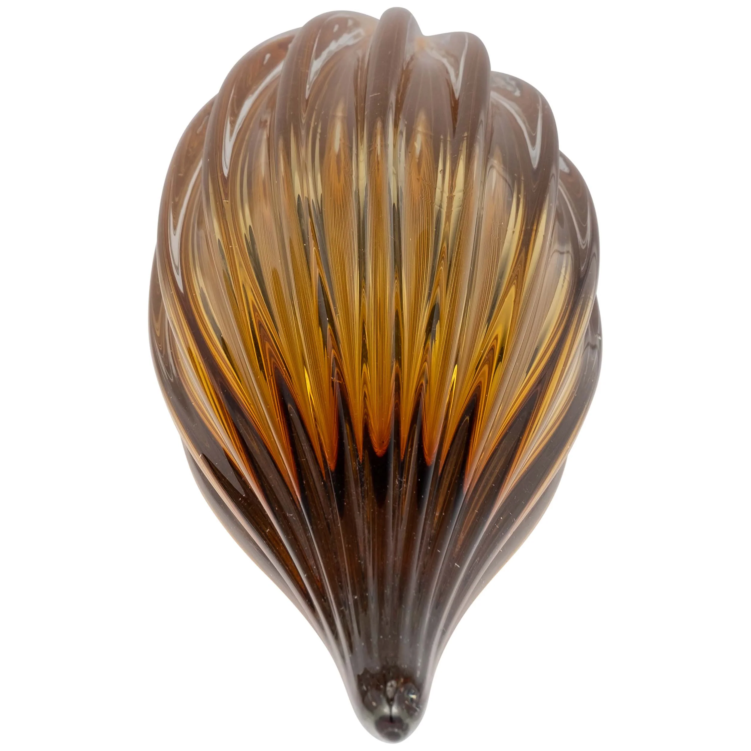 Glass Paperweight, Amber - Image 2
