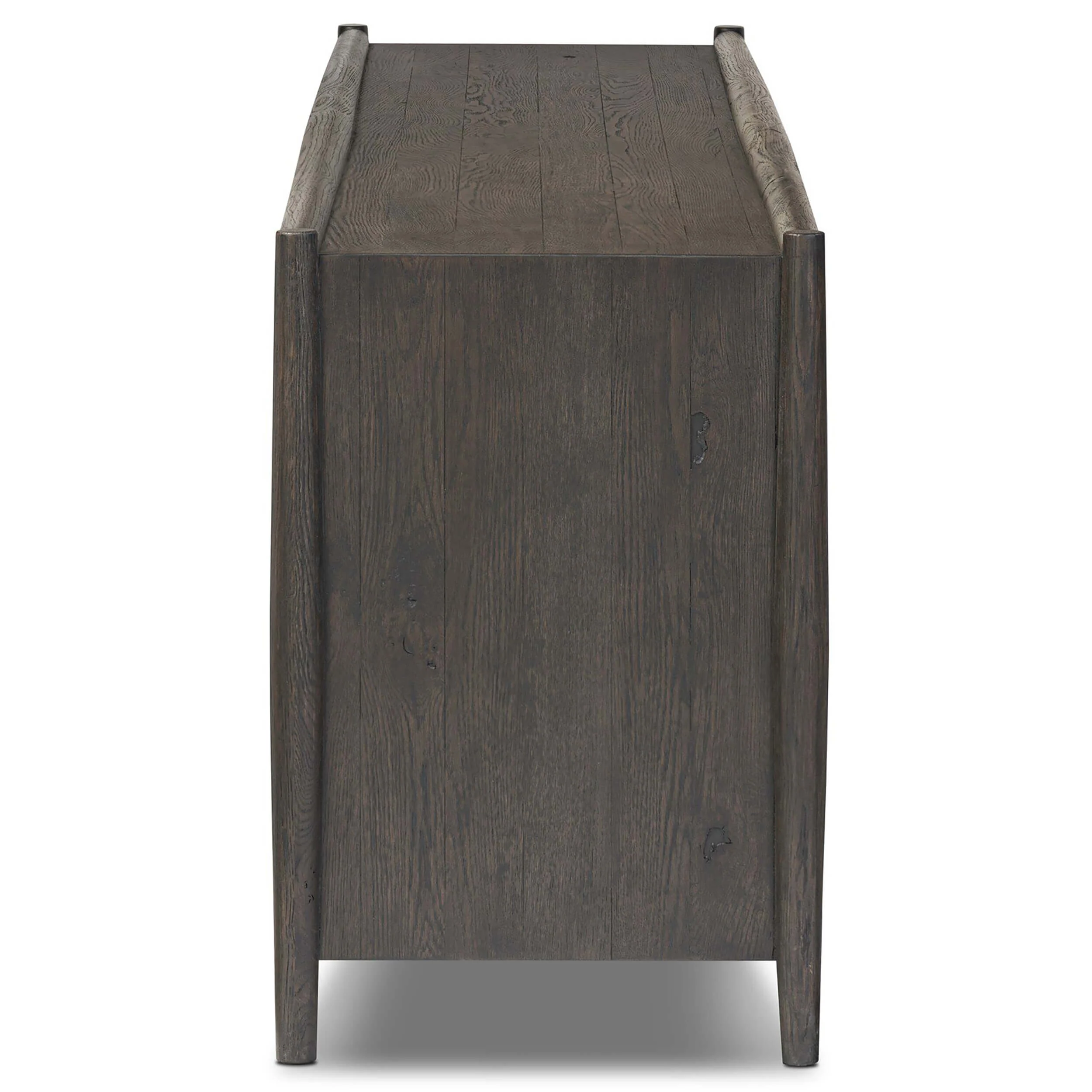 Glenview 6 Door Sideboard, Cracked Smoked Black by Four Hands - Image 3