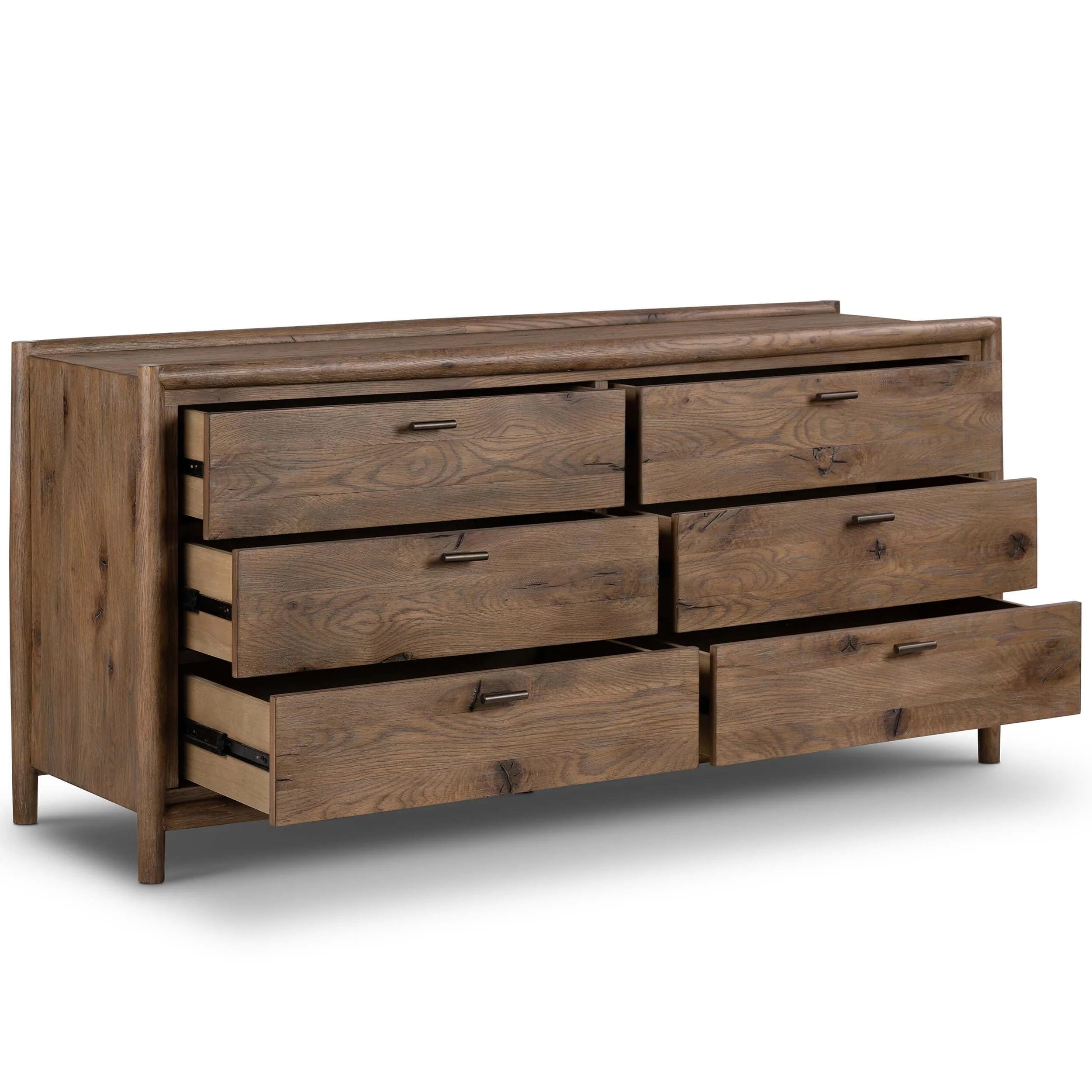 Glenview 6 Drawer Dresser, Weathered Oak by Four Hands - Image 4