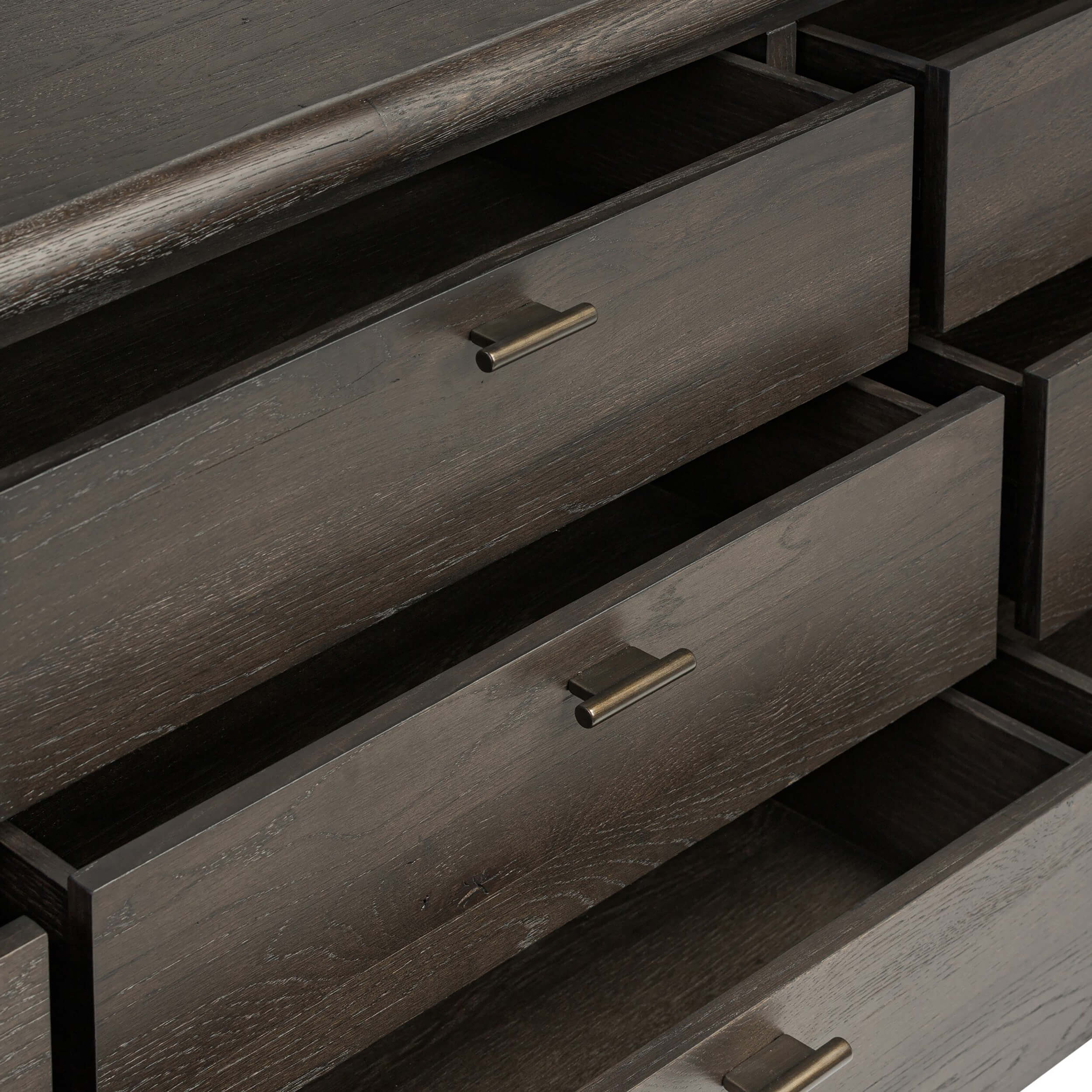 Glenview 9 Drawer Dresser, Cracked Smoked Black by Four Hands - Image 6