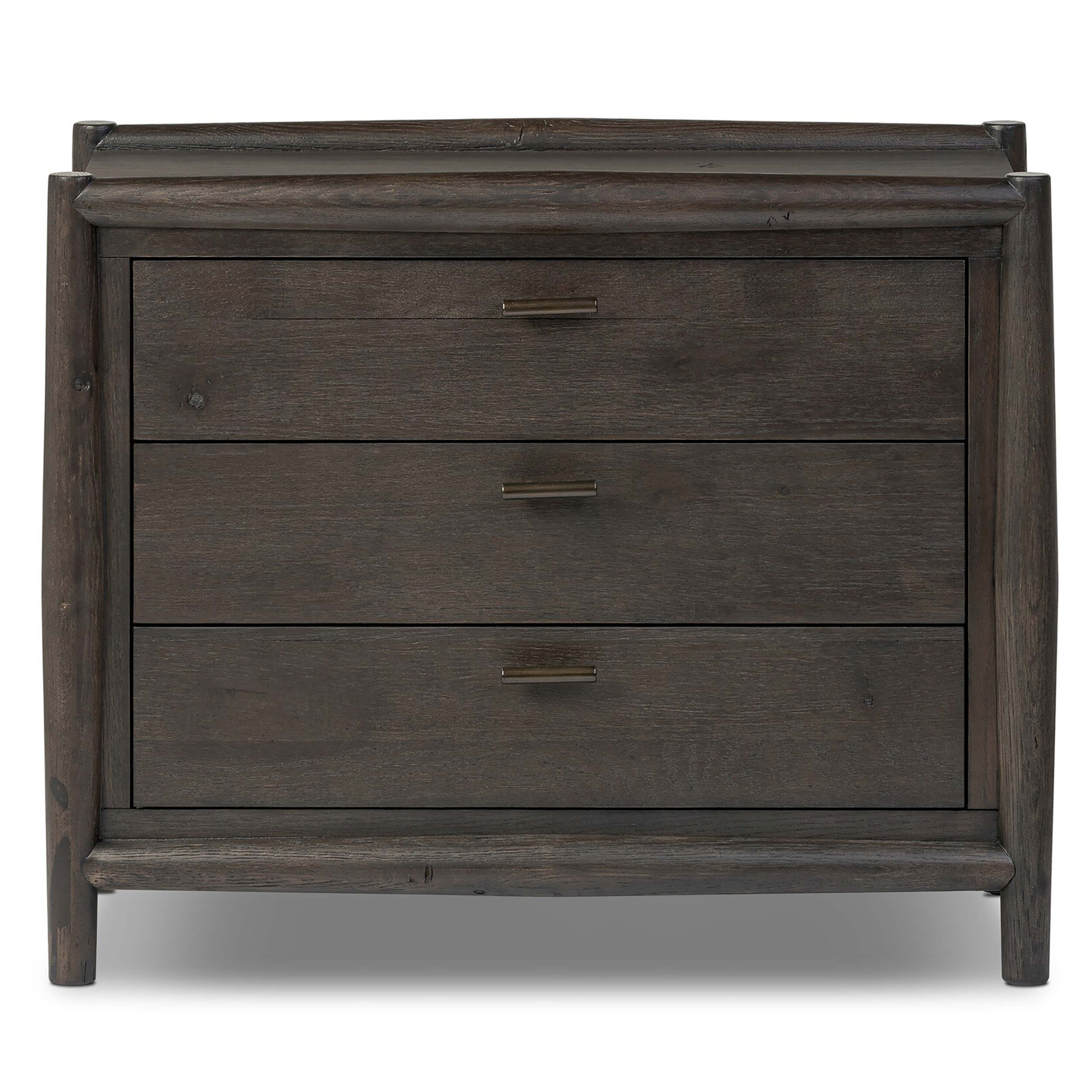 Glenview Nightstand, Cracked Smoked Black by Four Hands - Image 2