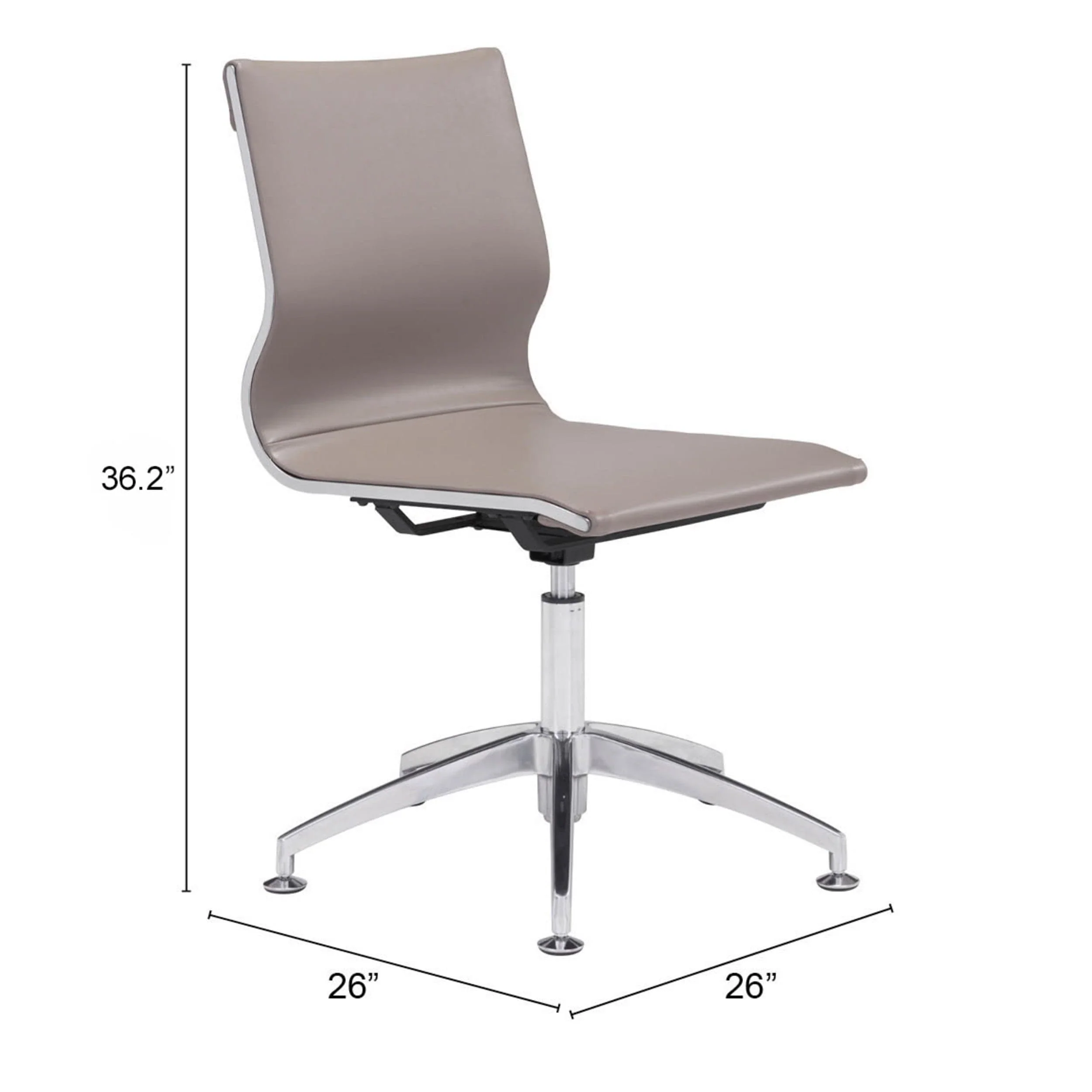 Glider Conference Chair, Taupe - Image 5