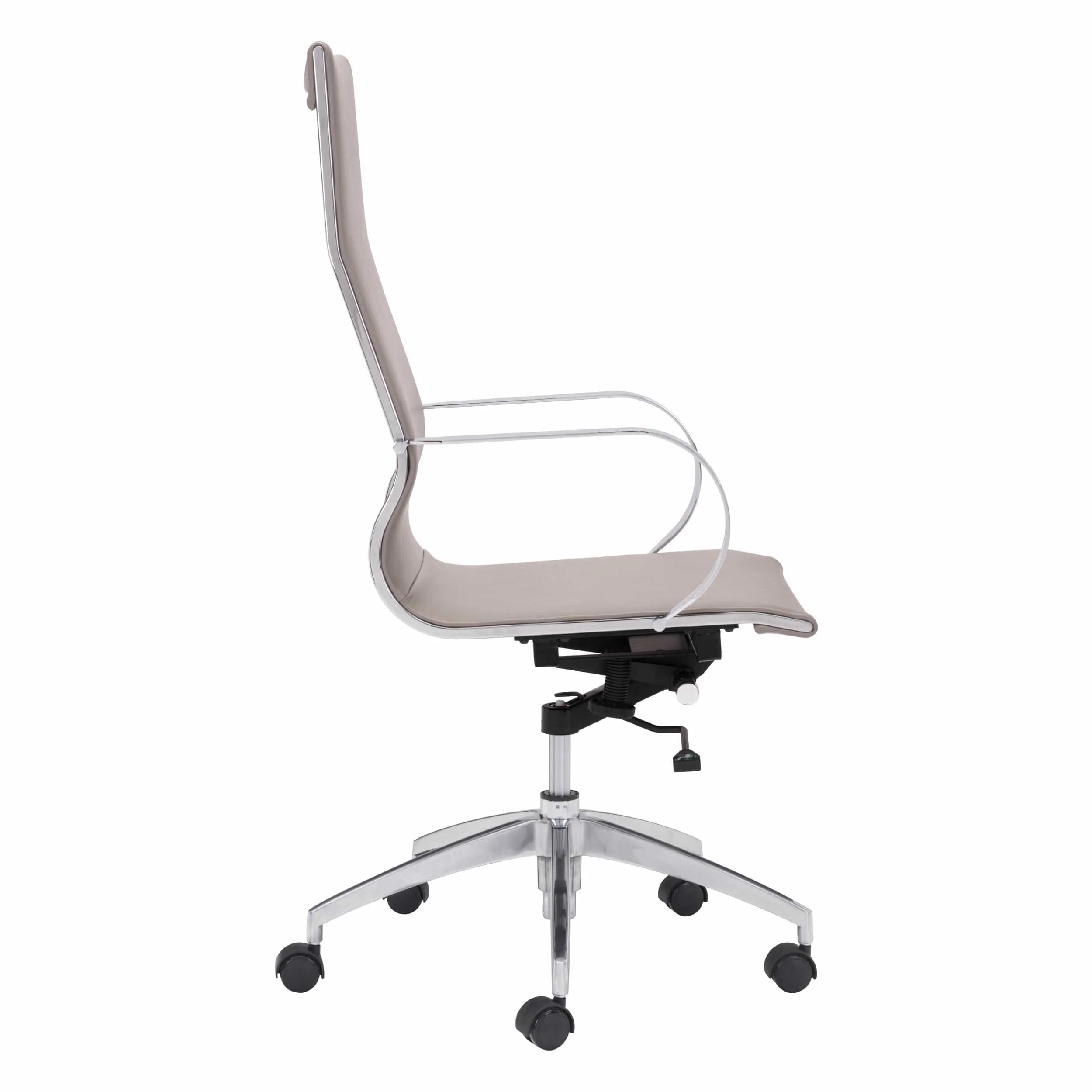 Glider High Back Office Chair, Taupe - Image 2