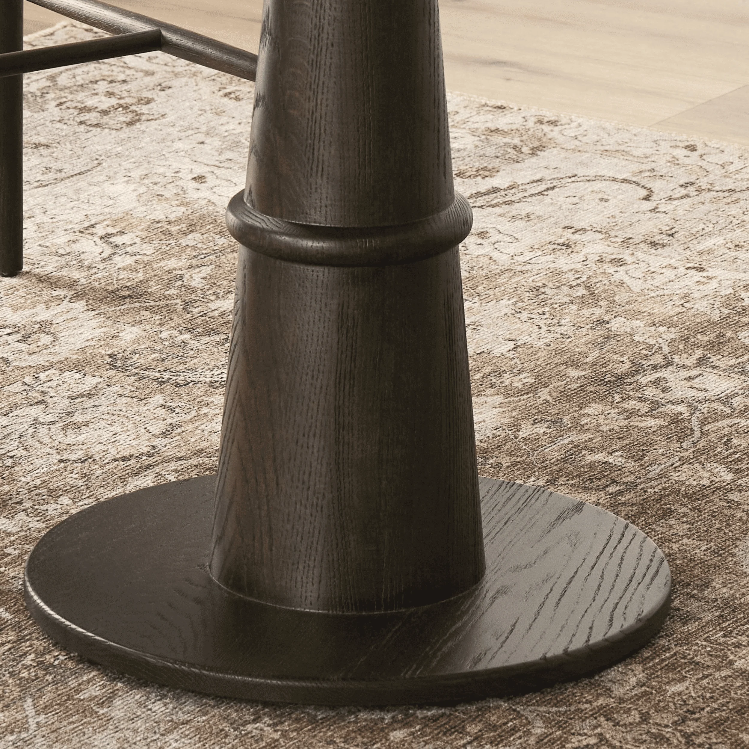 Goetz Bistro Table, Brown Oak by Four Hands - Image 5