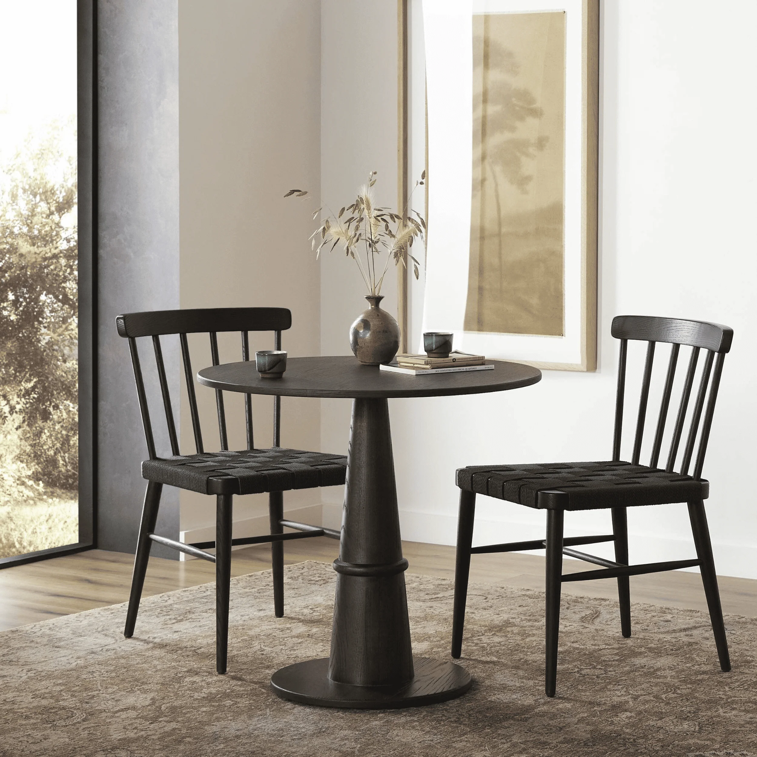 Goetz Bistro Table, Brown Oak by Four Hands - Image 6
