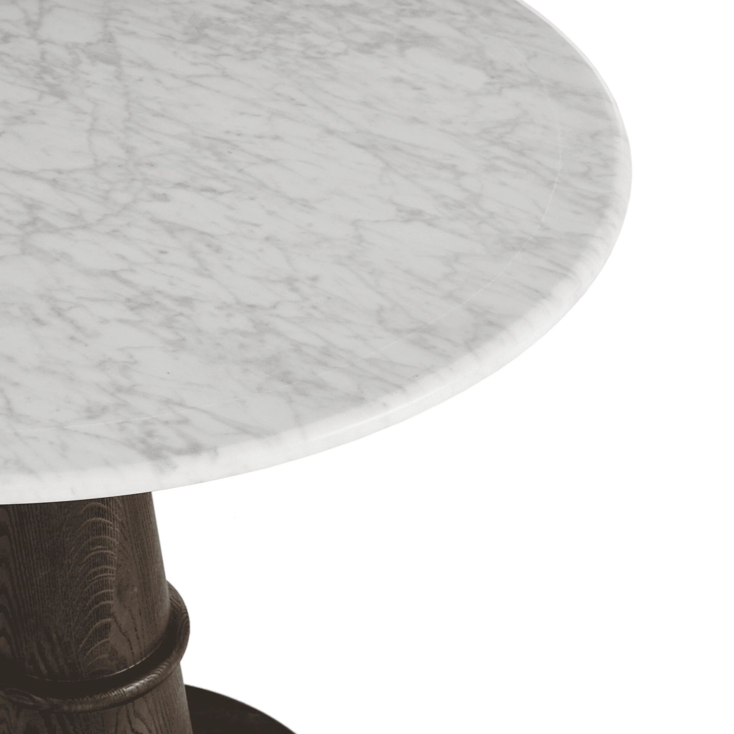 Goetz Bistro Table, White Marble - Image 2