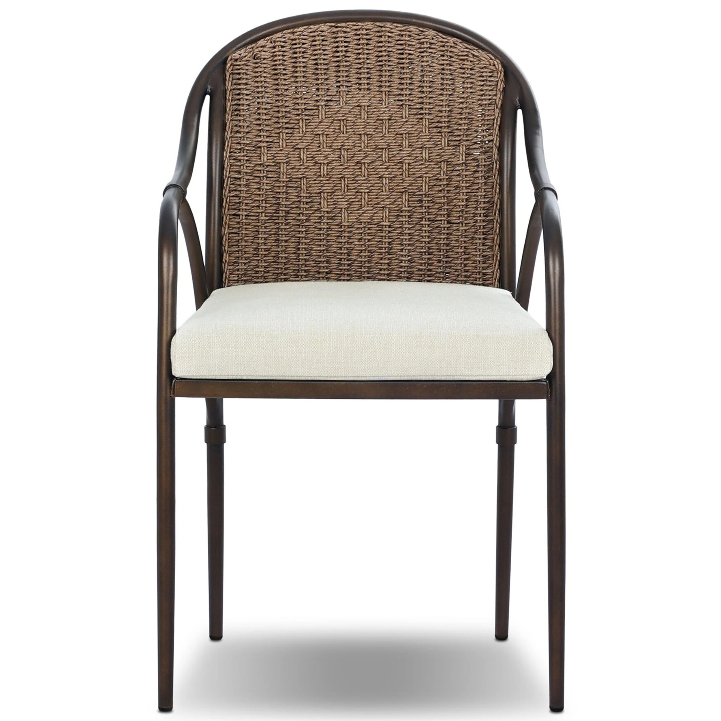 Graciela Outdoor Dining Chair, Cream, Set of 2 by Four Hands - Image 2
