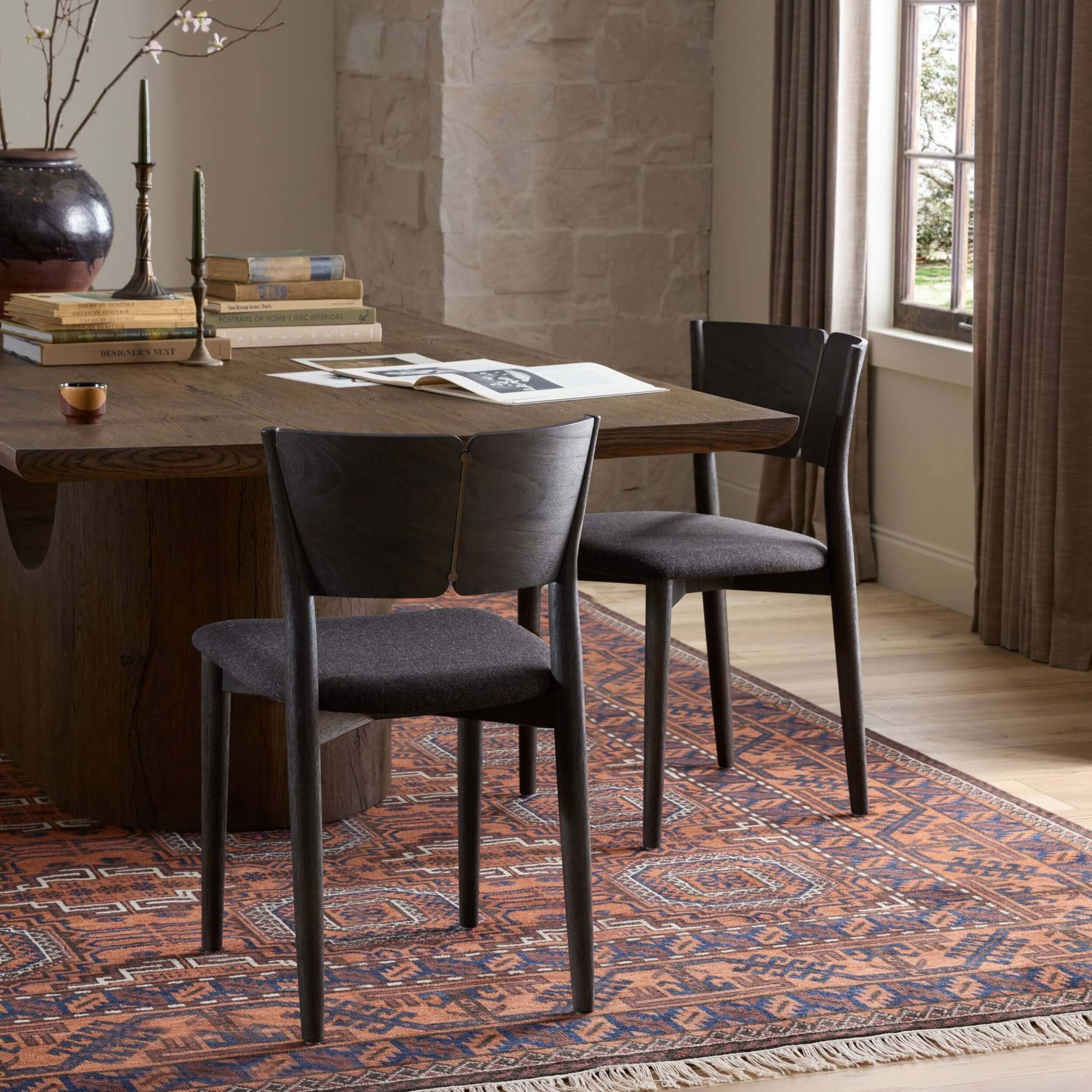 Grady Dining Chair, Antwerp Noir, Set of 2 by Four Hands - Image 6