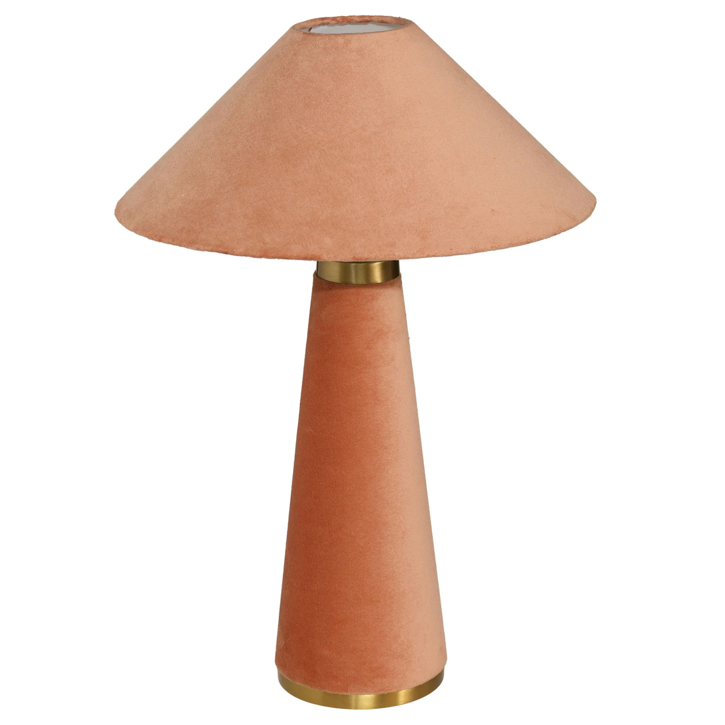 Graham Velvet Table Lamp, Terracotta - Image 3