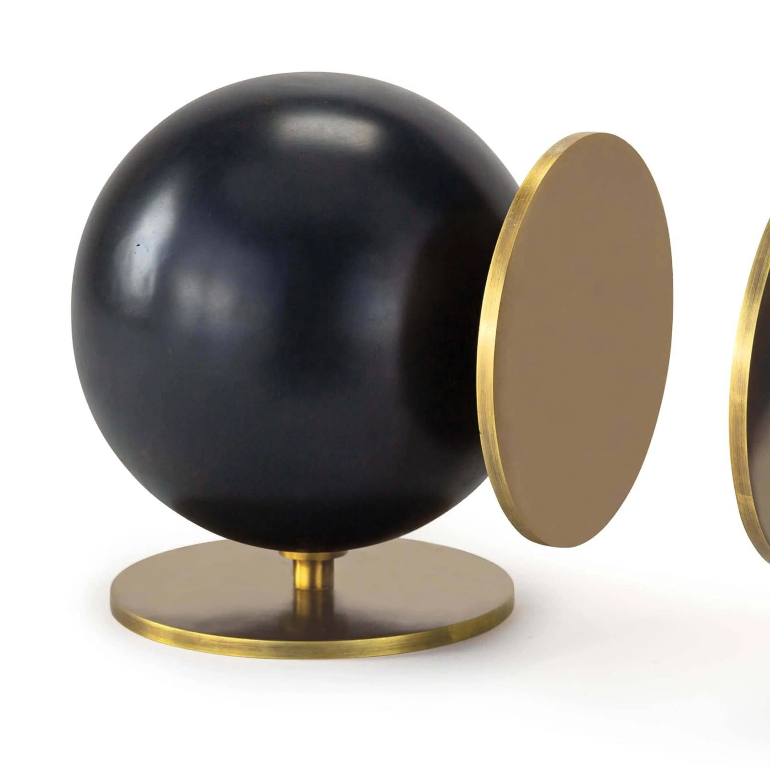 Grant Bookends, Black - Image 2