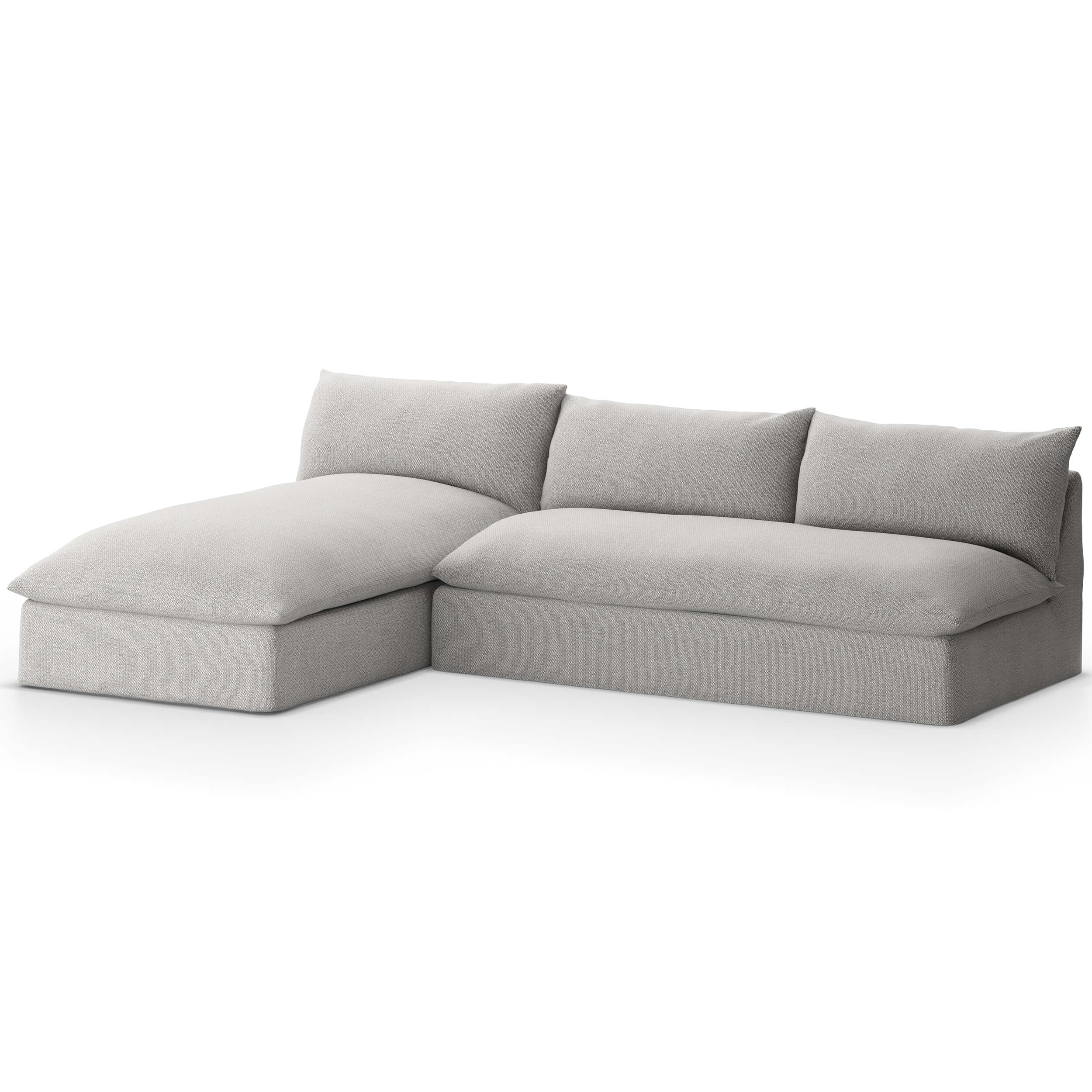 Grant Outdoor 2 Piece Sectional, Faye Ash by Four Hands