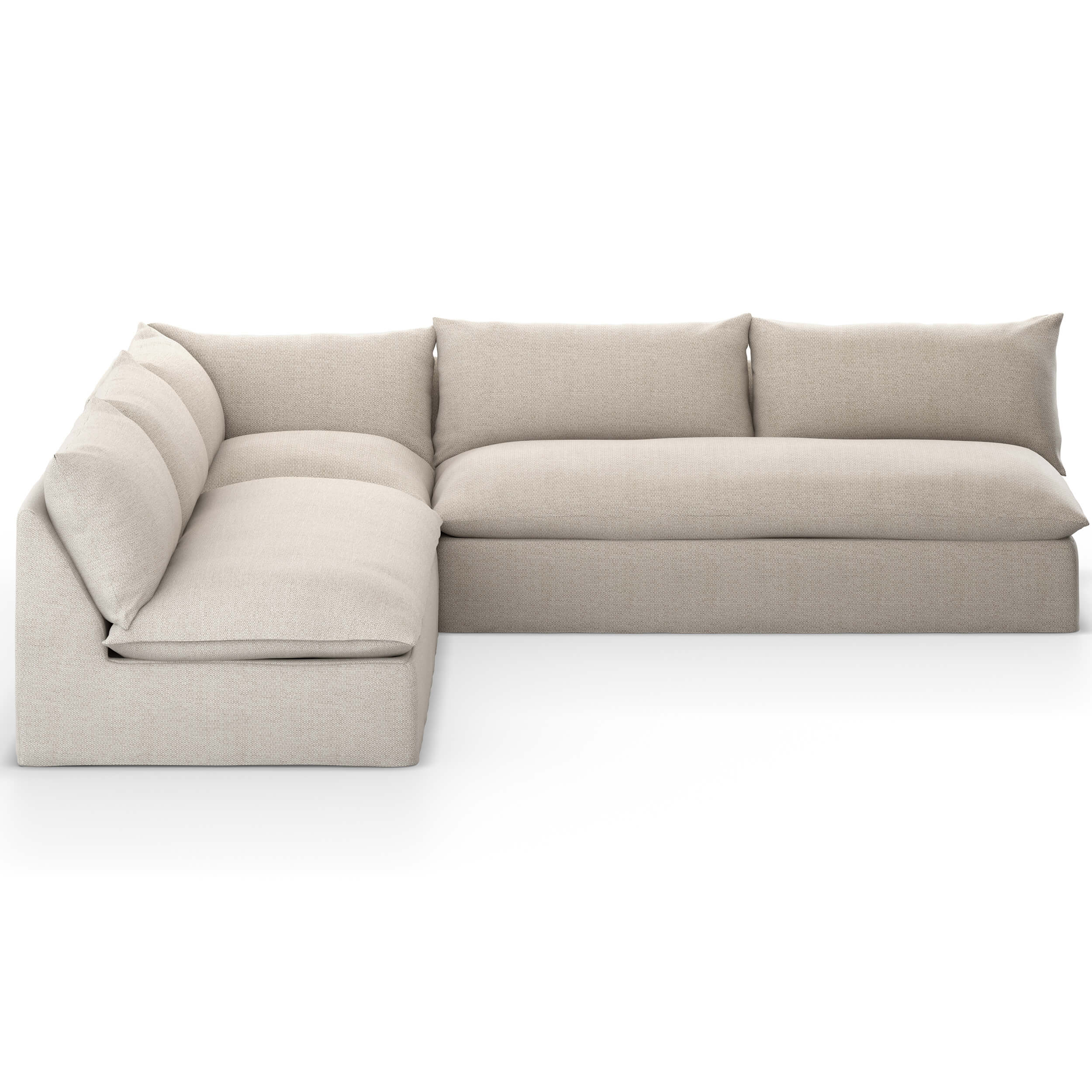 Grant Outdoor 3 Piece Sectional, Faye Sand by Four Hands - Image 2