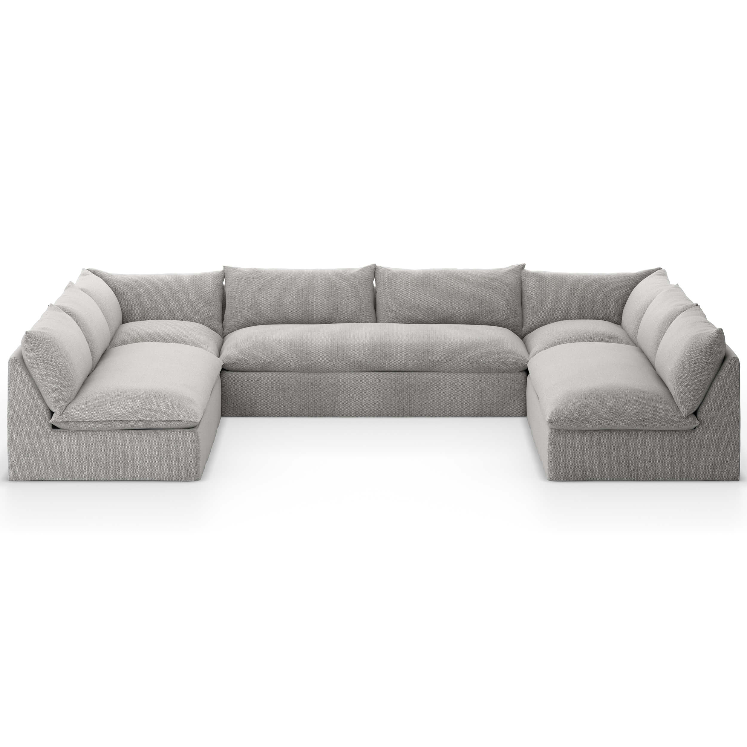 Grant Outdoor 5 Piece Sectional, Faye Ash by Four Hands - Image 3