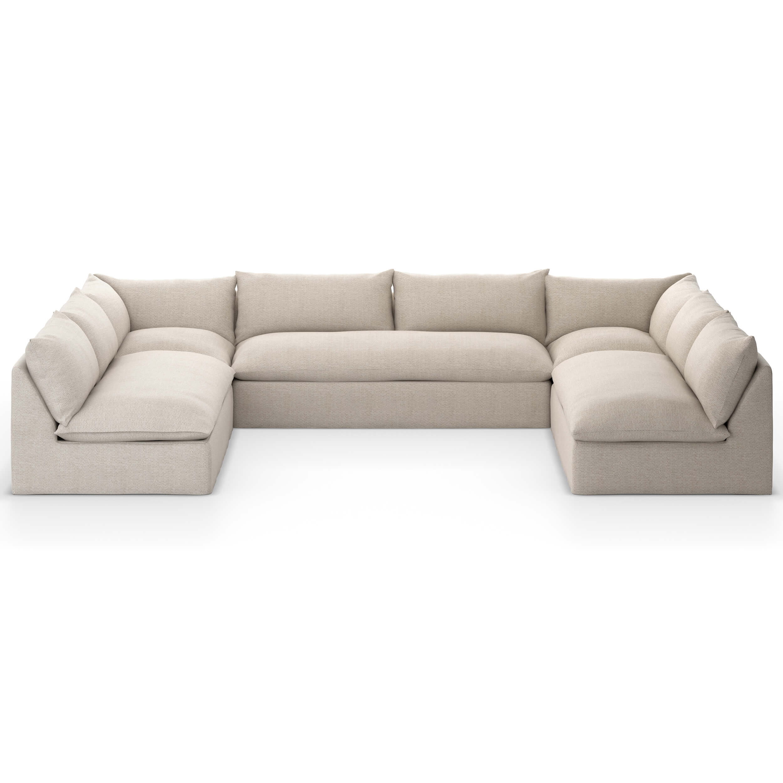 Grant Outdoor 5 Piece Sectional, Faye Sand by Four Hands - Image 3