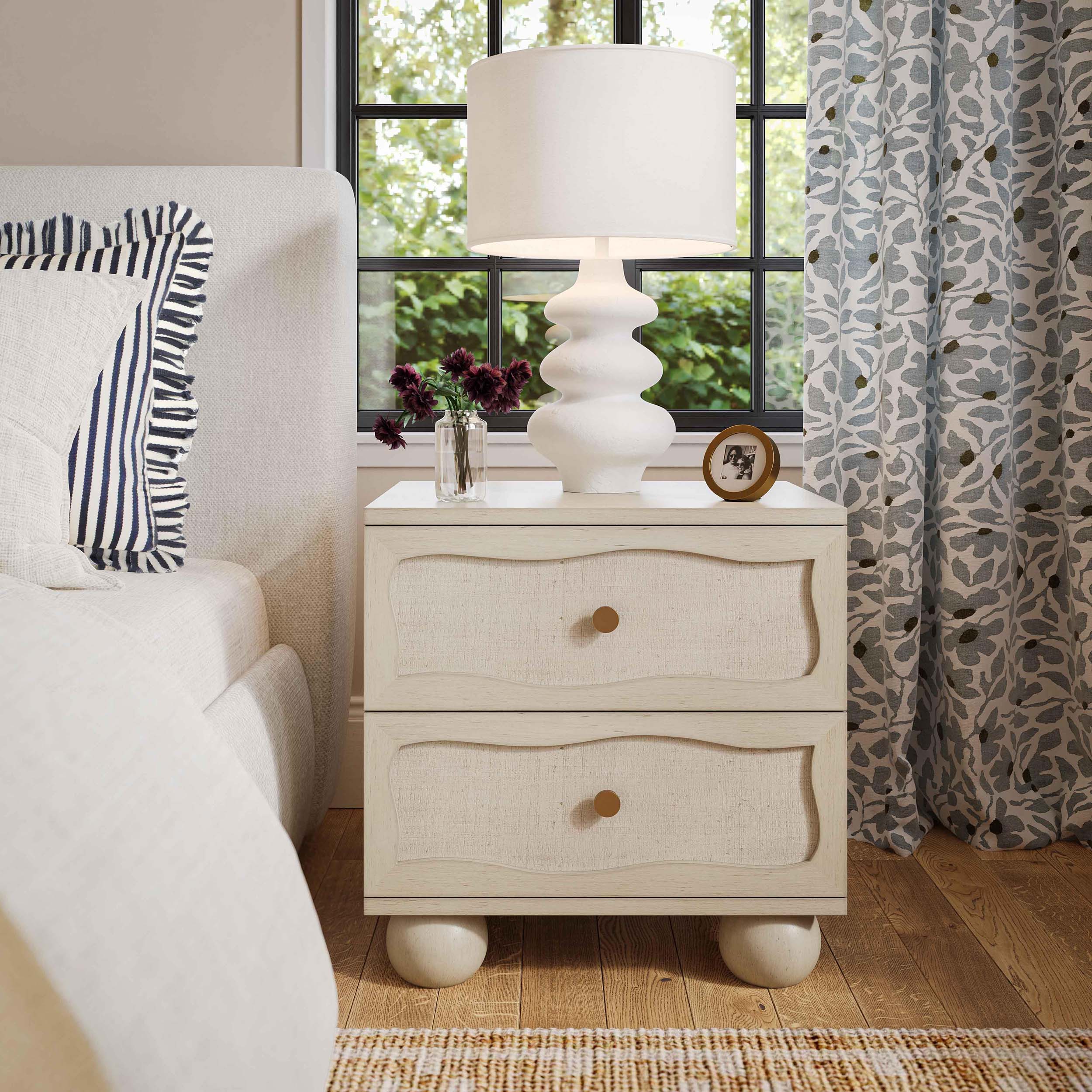 Grappa Wavy Nightstand, White - Image 7
