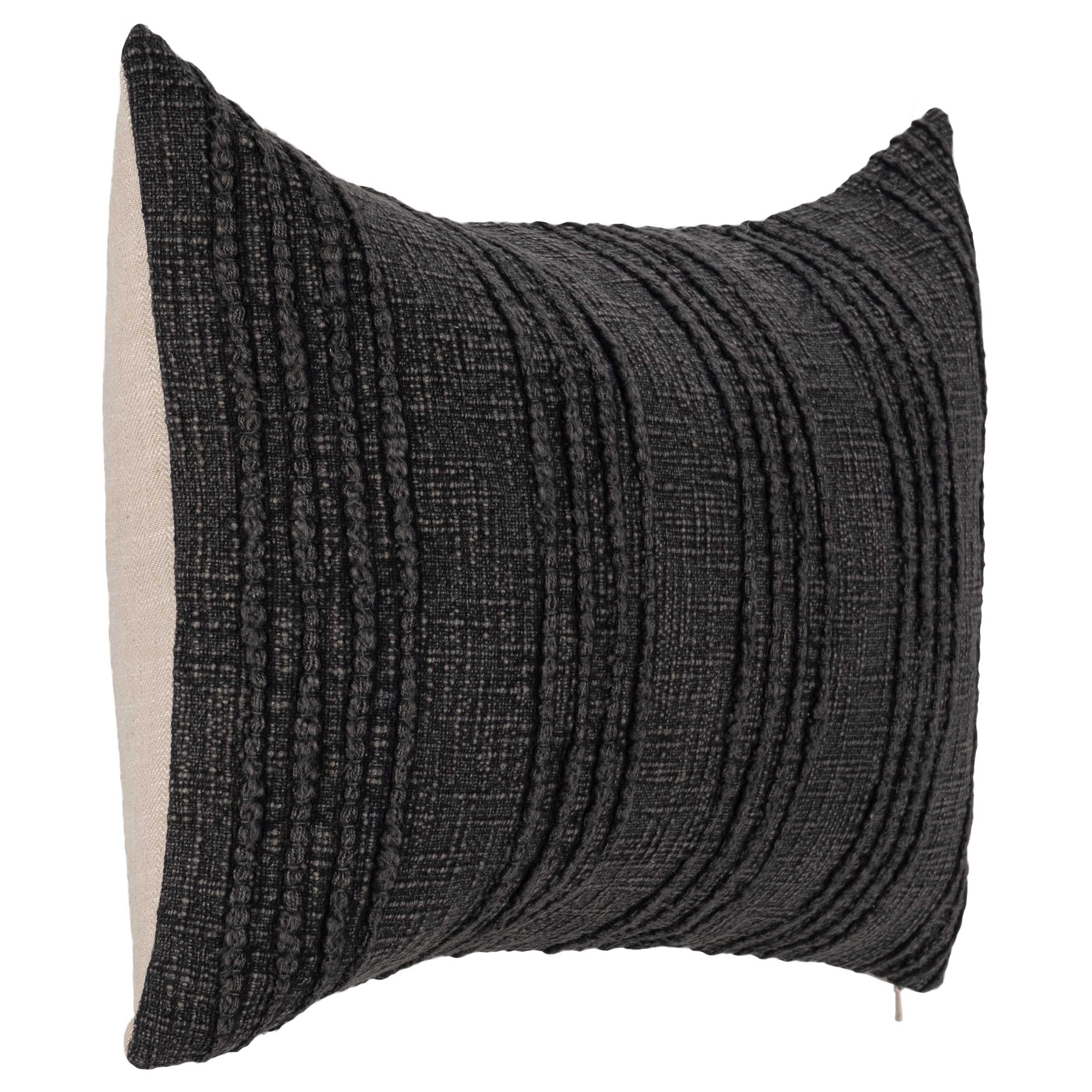 Gratitude Lumbar Pillow, Black - Image 2