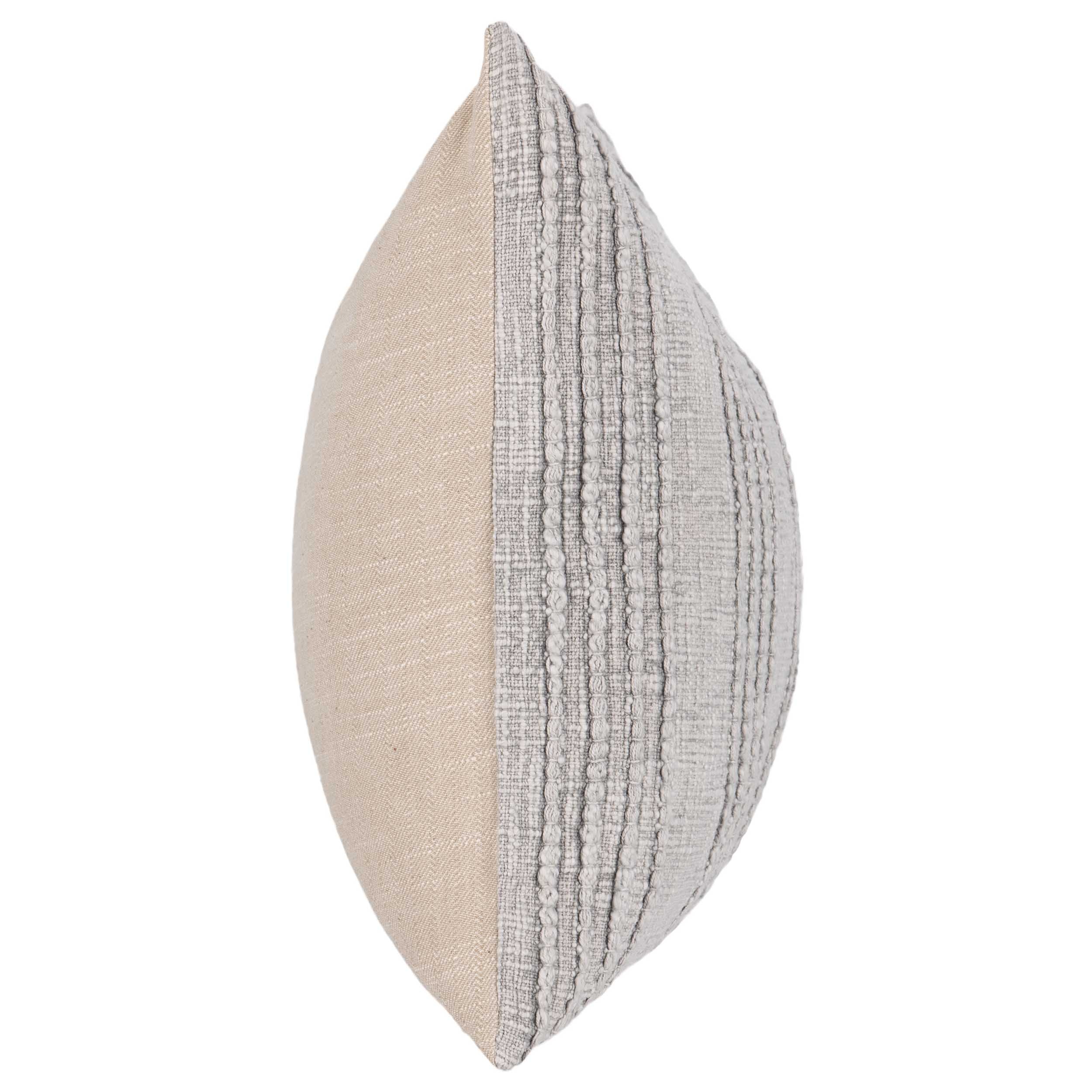 Gratitude Lumbar Pillow, Gray - Image 3