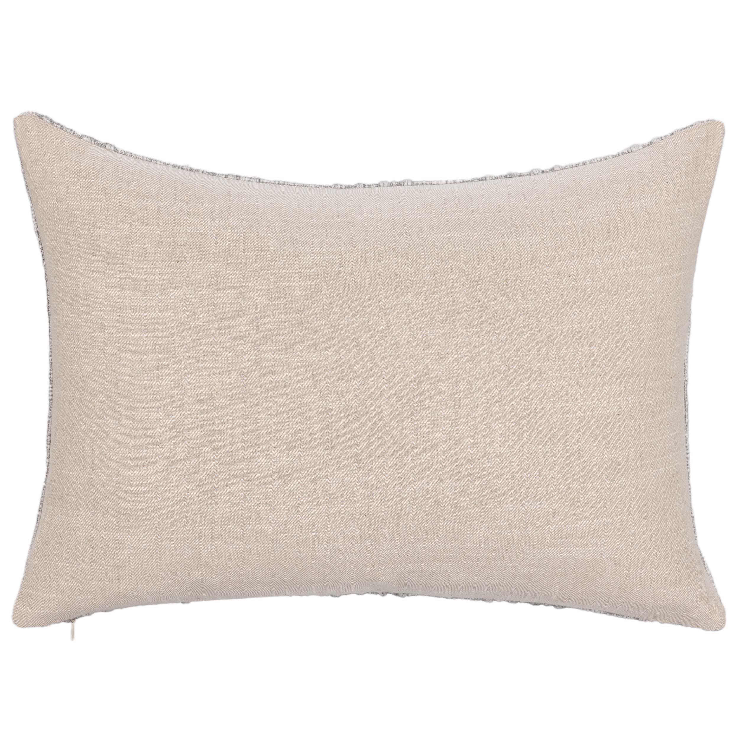 Gratitude Lumbar Pillow, Gray - Image 4