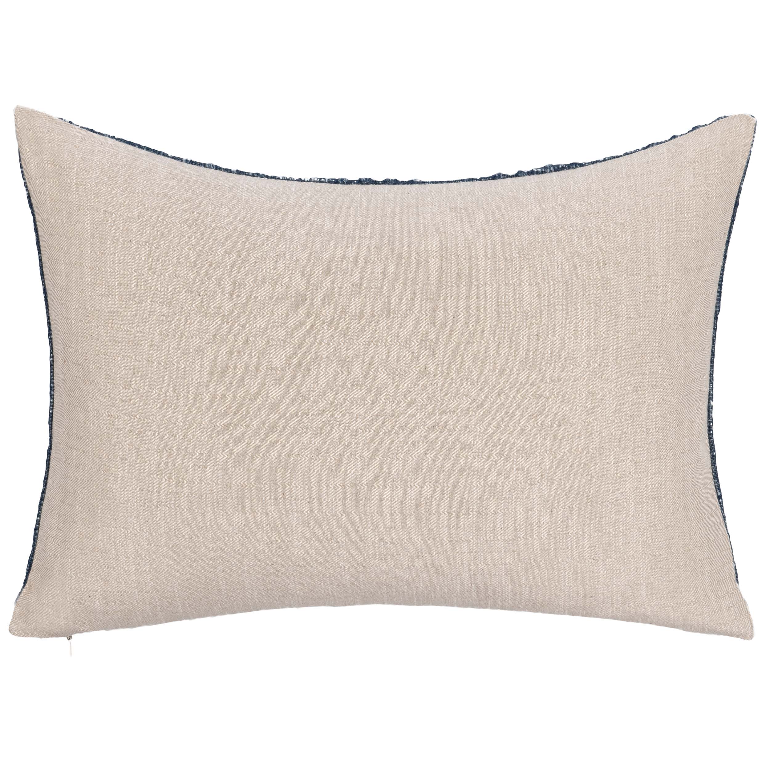 Gratitude Lumbar Pillow, Navy Blue - Image 4