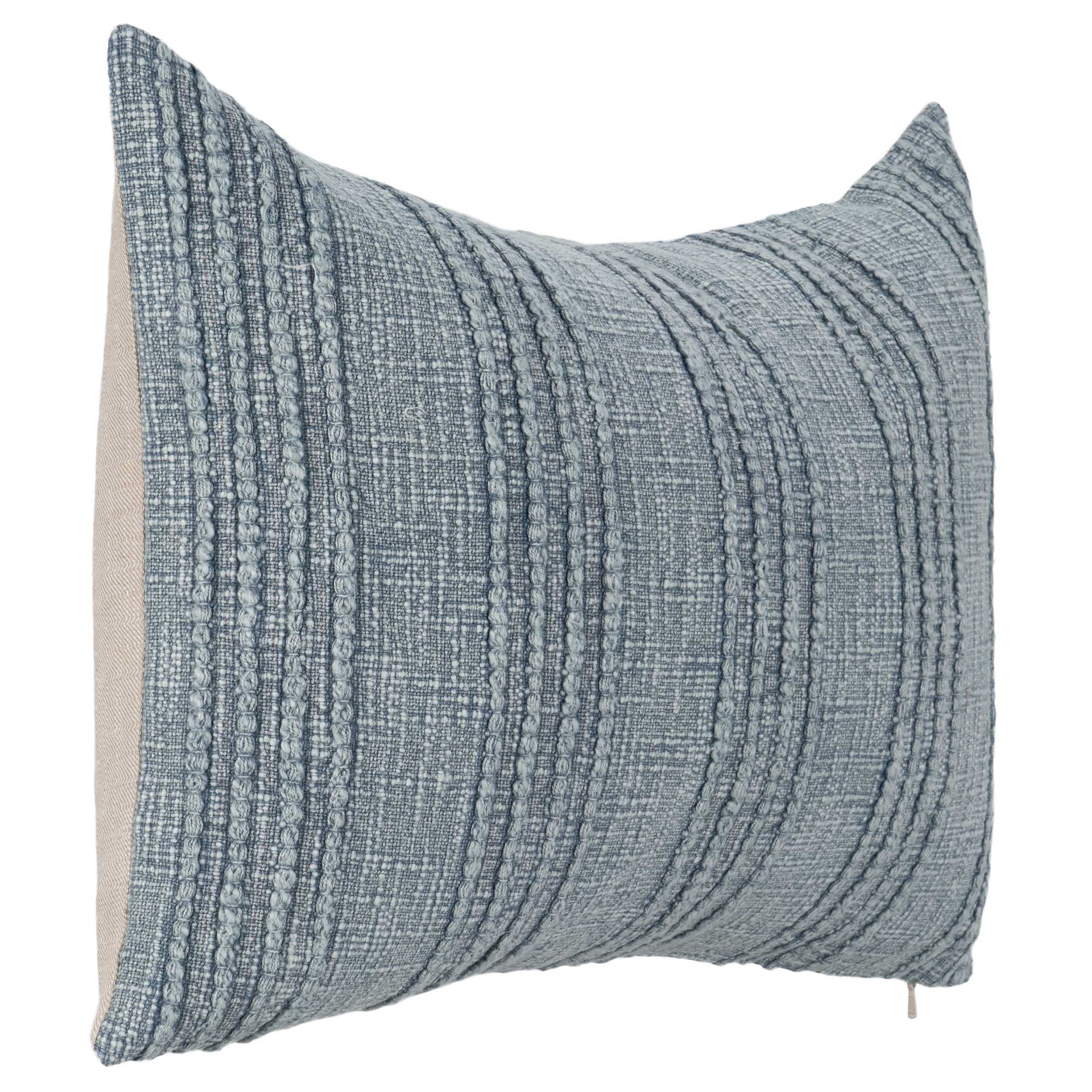 Gratitude Lumbar Pillow, Sea Fog Blue - Image 2