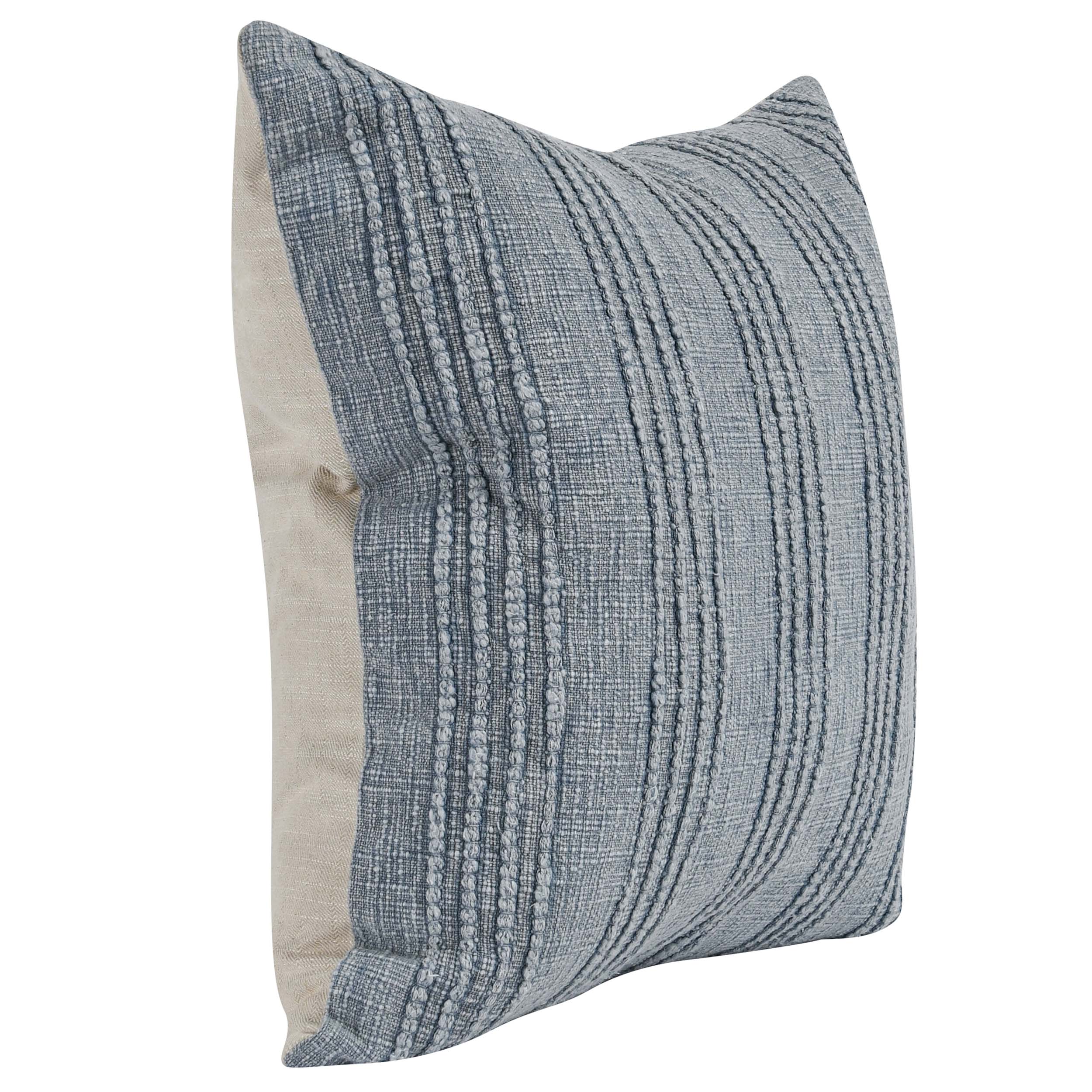 Gratitude Pillow, Sea Fog Blue - Image 2
