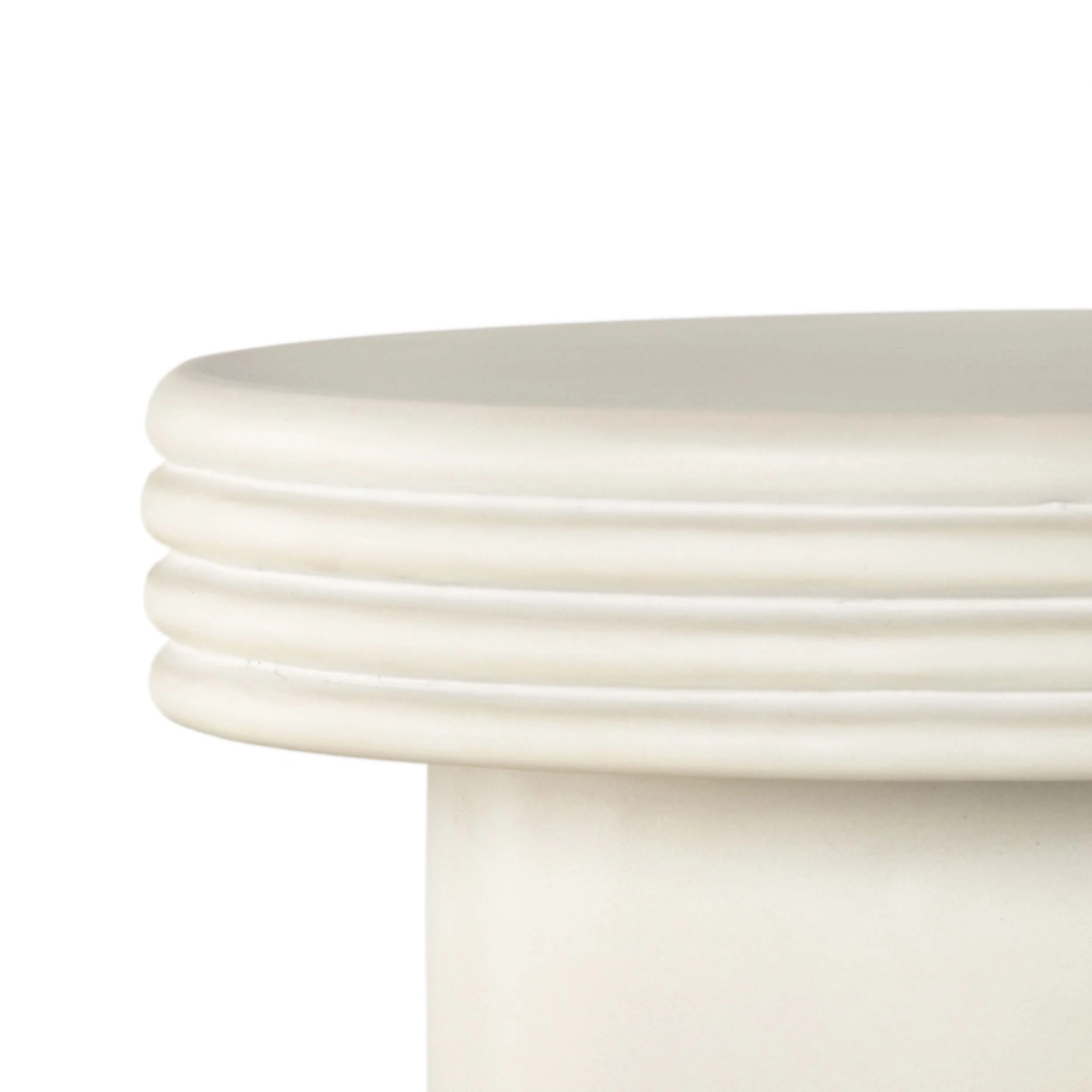 Grecia Outdoor Small End Table, White Concrete by Four Hands - Image 4
