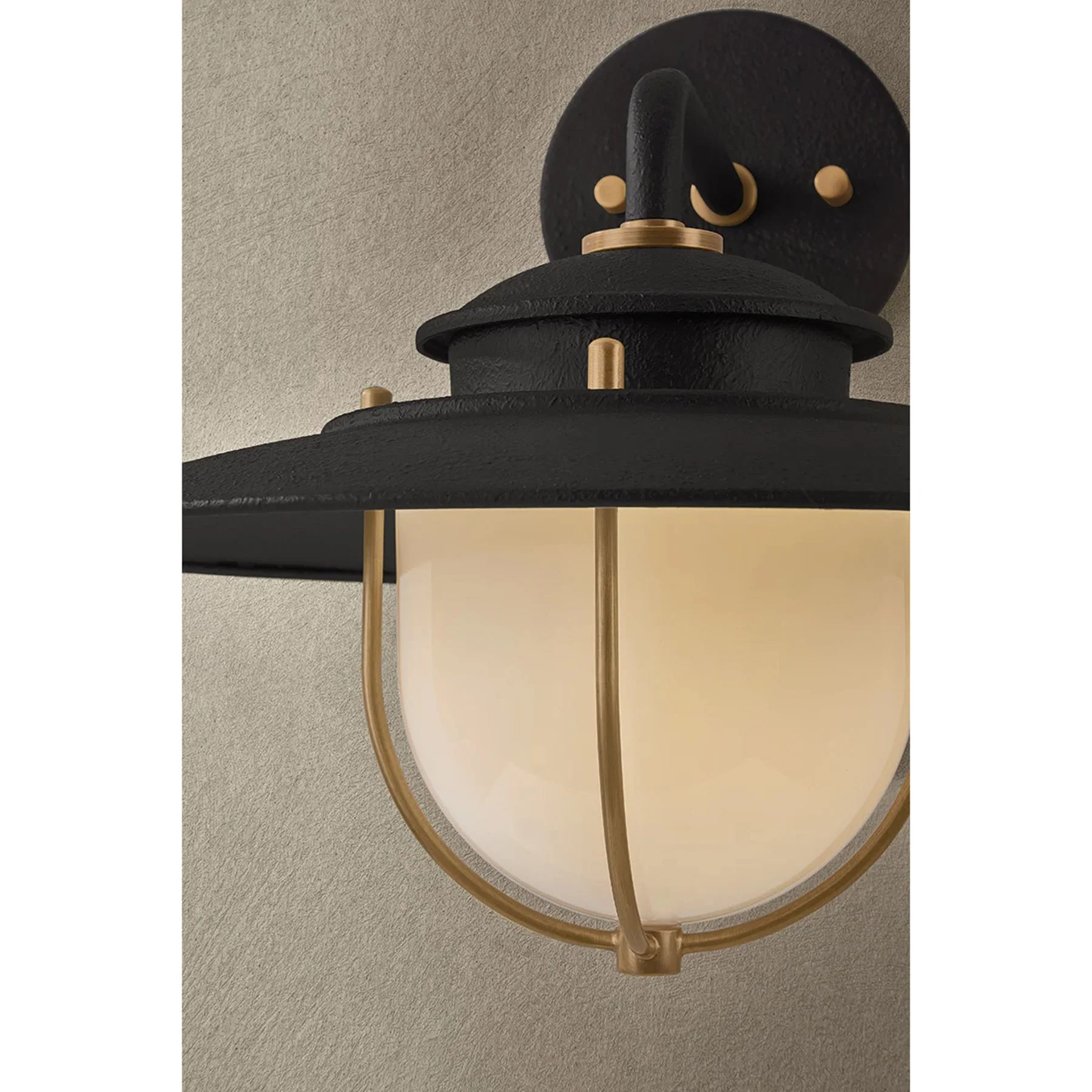 Greentree Wall Sconce, Forge Iron/Patina Brass - Image 6