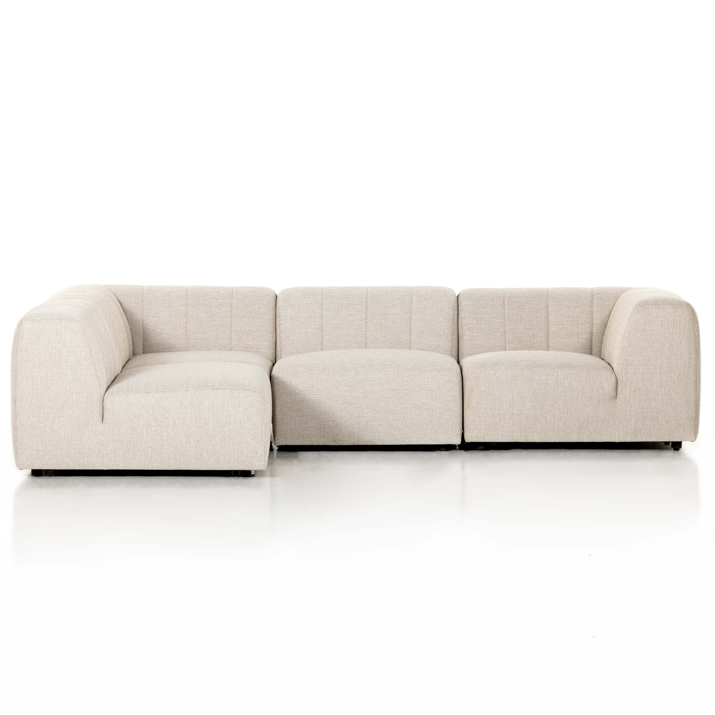 Gwen Outdoor 4-Piece Sectional, Faye Sand by Four Hands - Image 2