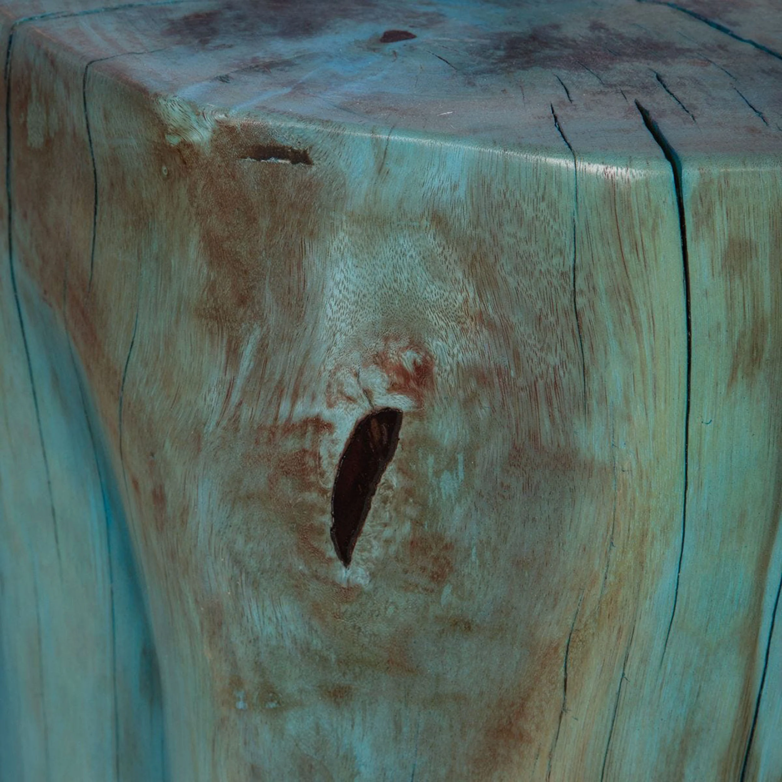 Habitat Accent Stool, Blue - Image 3