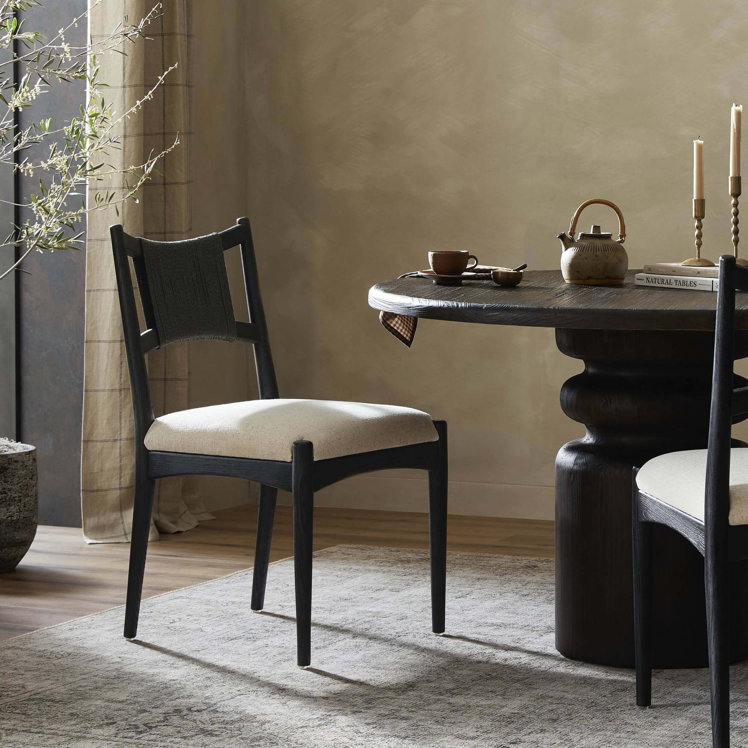Haddon Dining Chair, Black, Set of 2 by Four Hands - Image 6