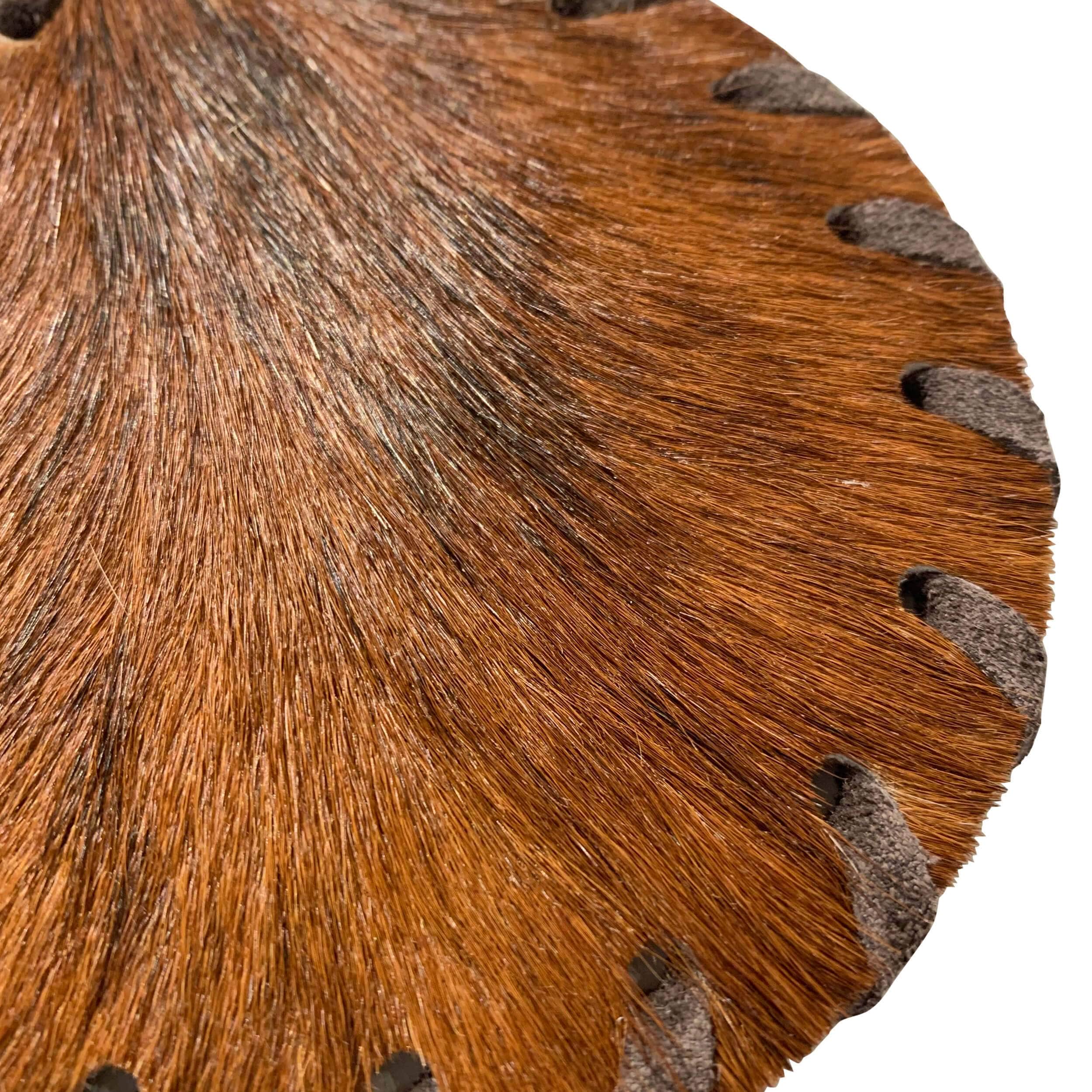 Hair-on-Hide Laced Coaster, Set of 4 - Image 4