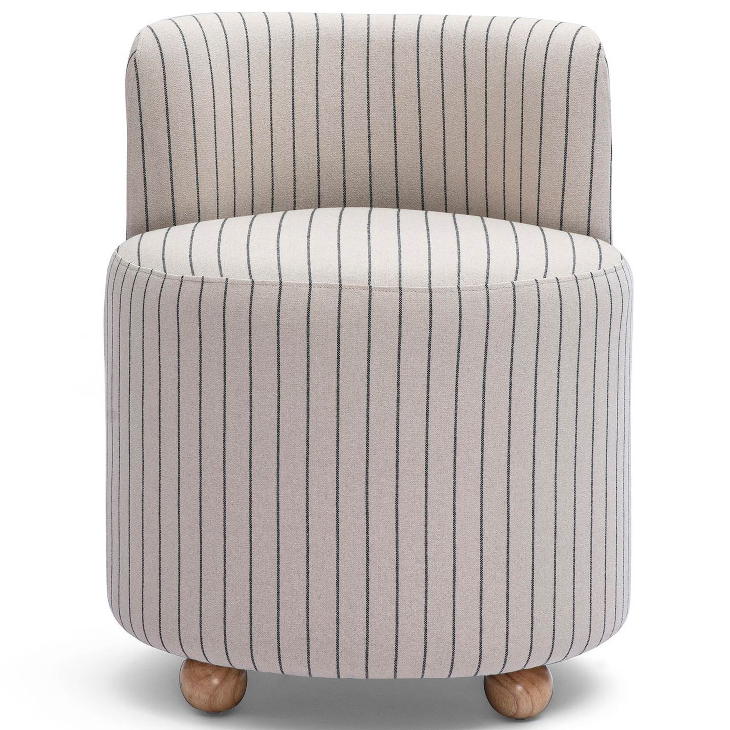 Hakuna Striped Desk Chair, Black/White - Image 2