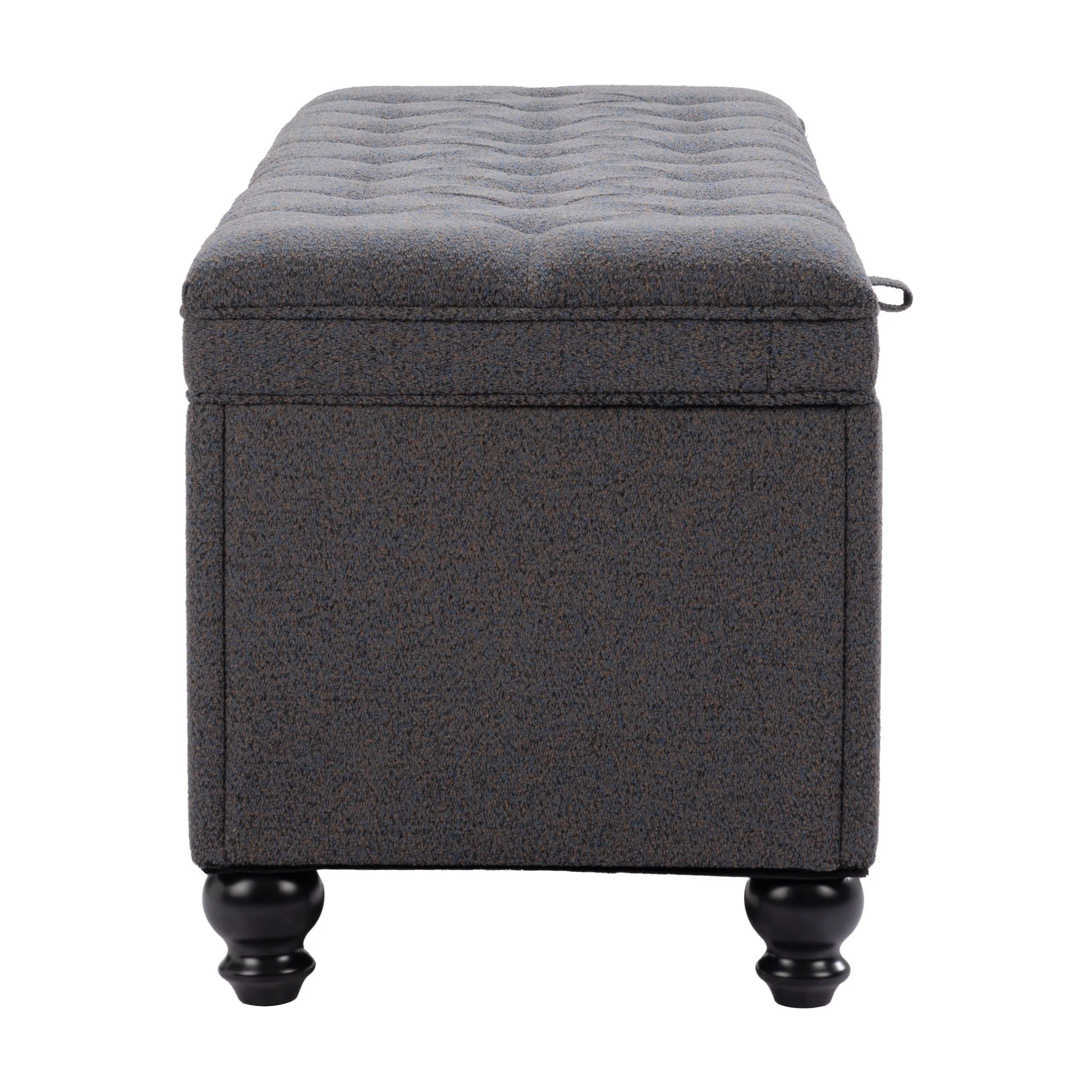 Halifax Storage Bench, Gravel Gray - Image 3