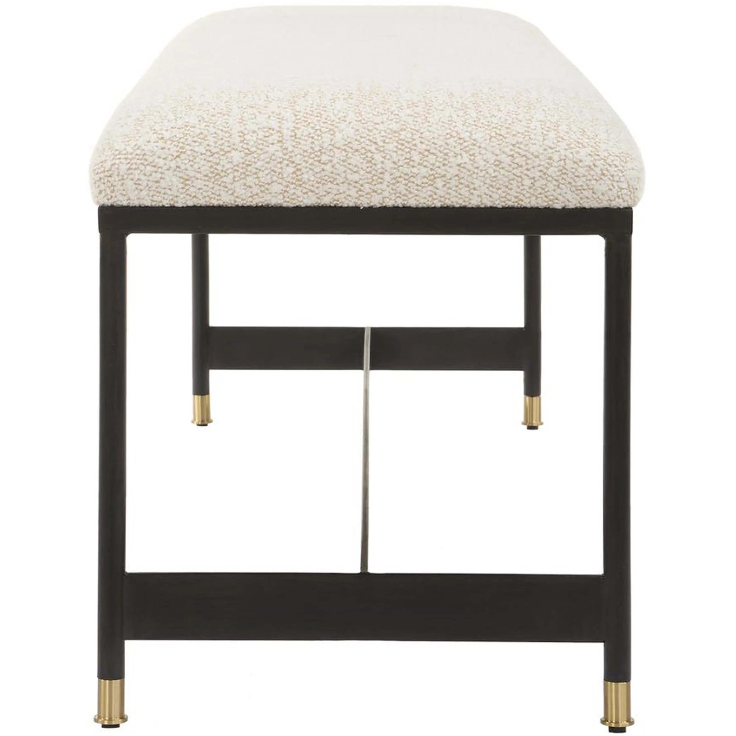 Halston Bench, Off-White - Image 3
