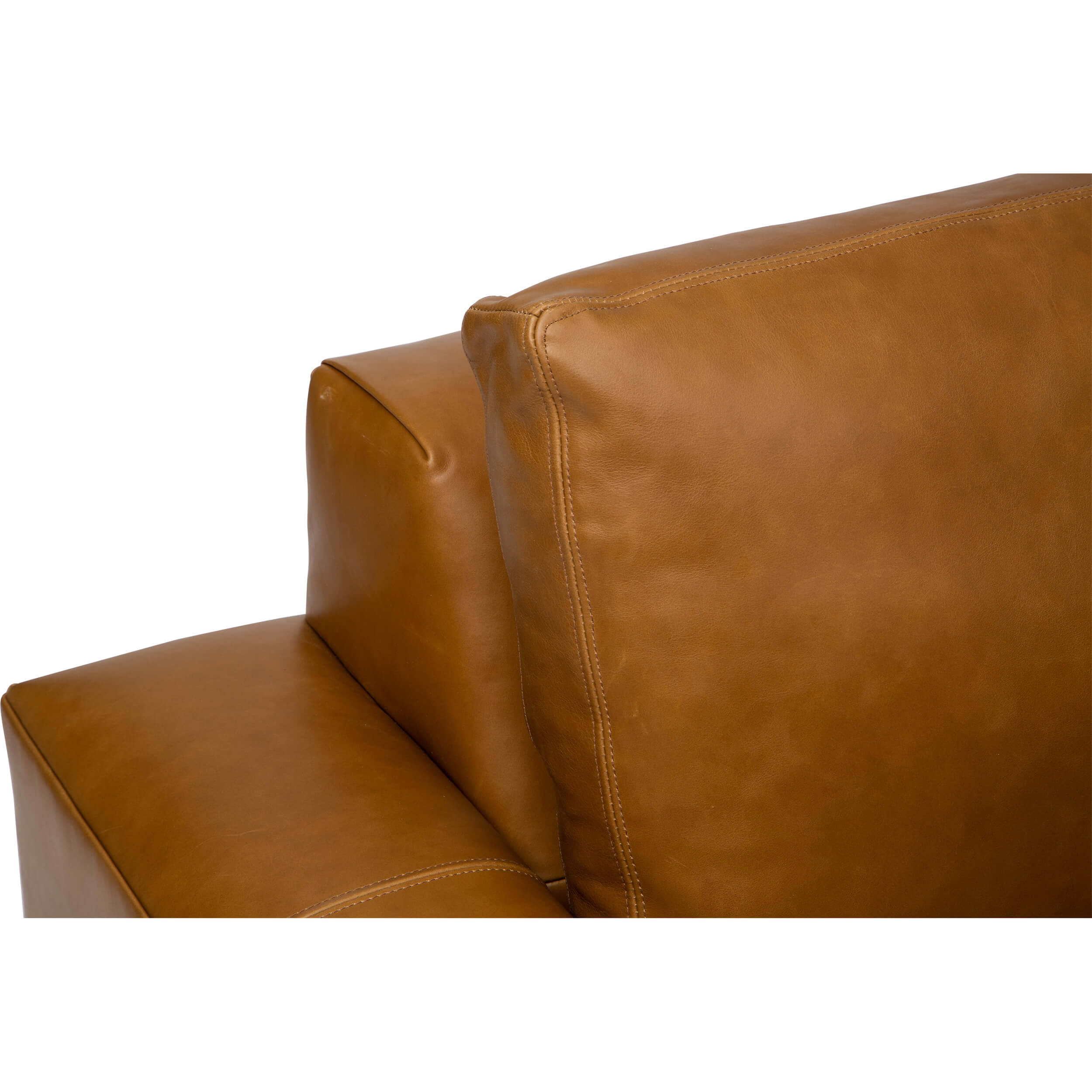 Halston Leather Swivel Chair, Libby Amaretto - Image 4