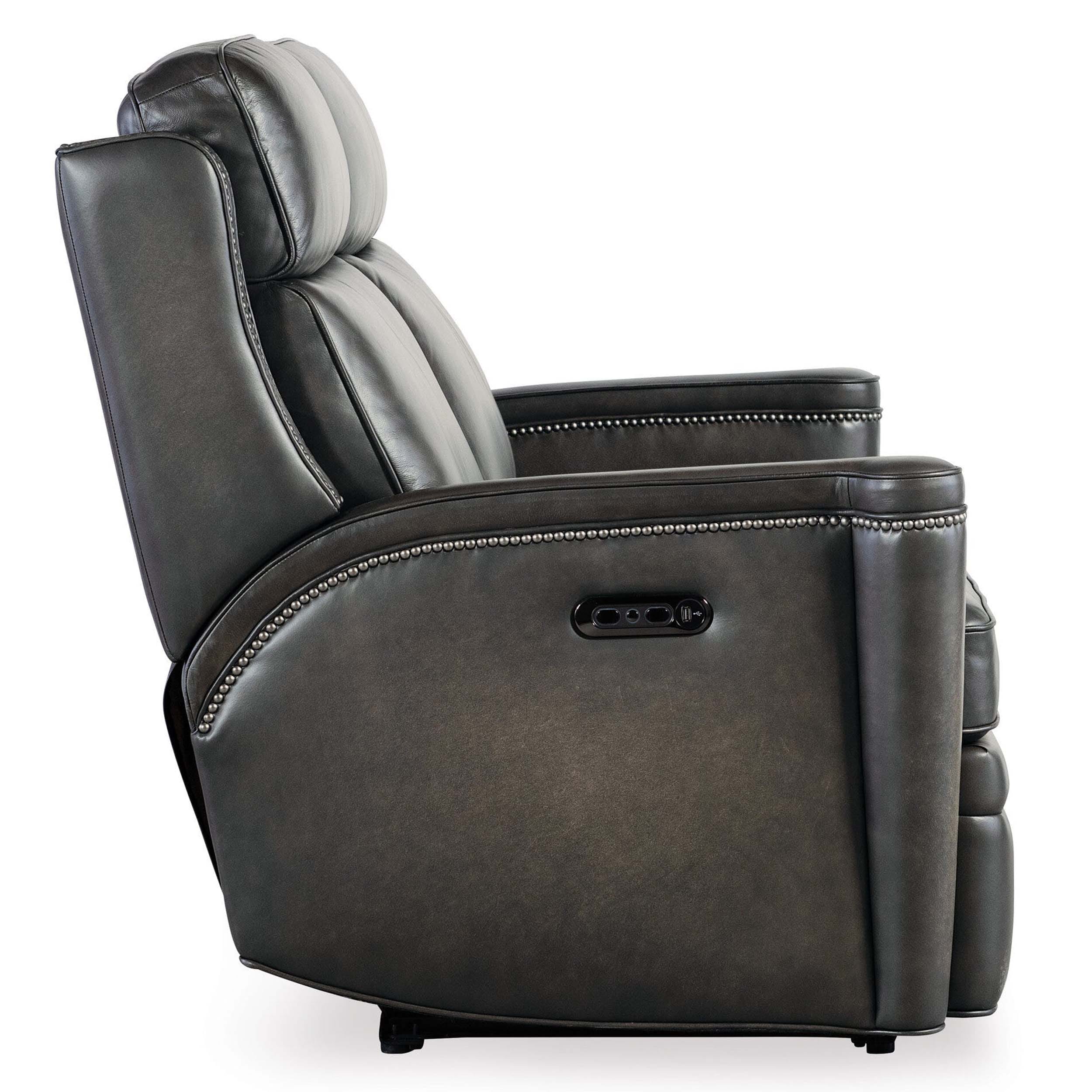 Hamilton Leather Power Loveseat, Sarzana Castle - Image 3