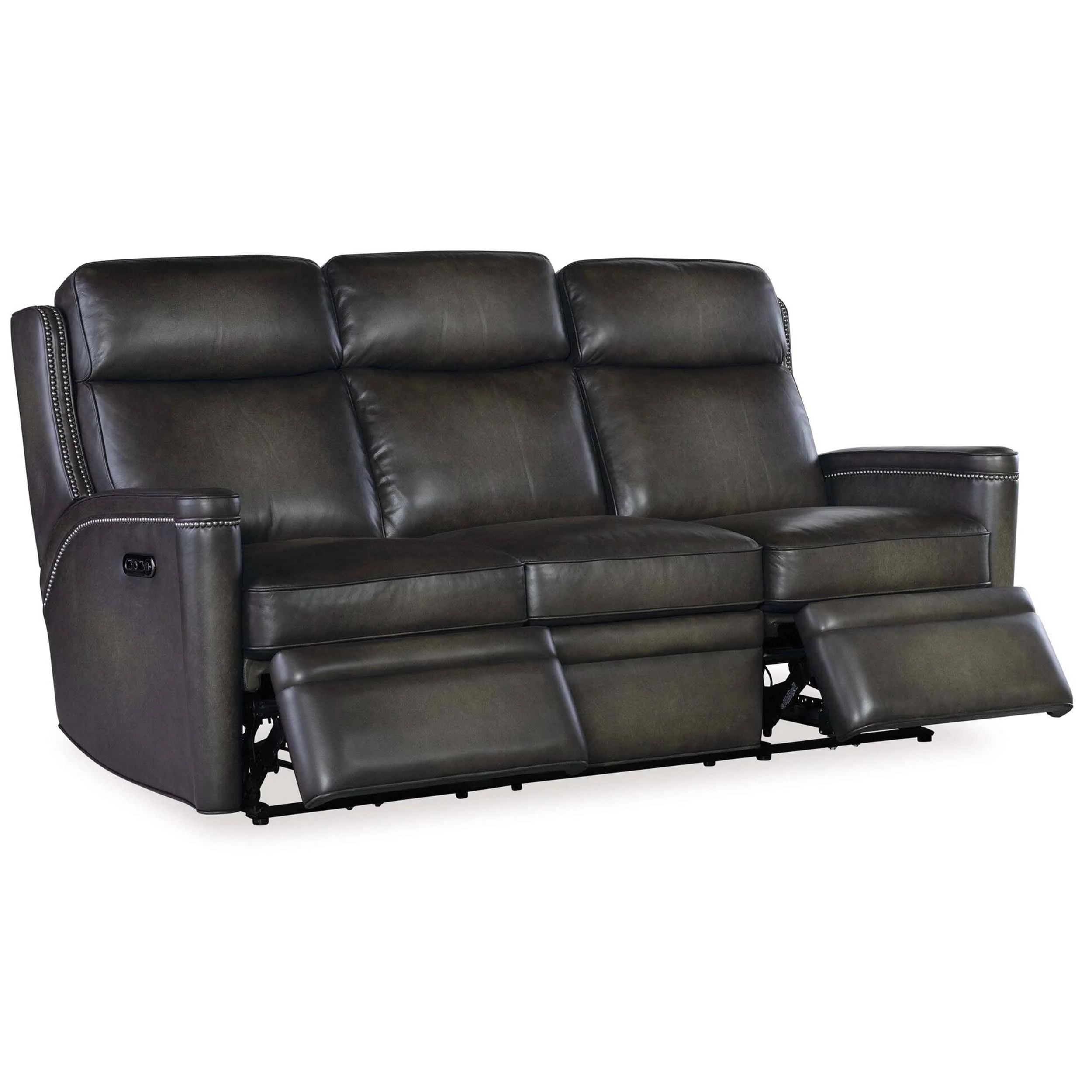 Hamilton Leather Power Sofa, Sarzana Castle - Image 5
