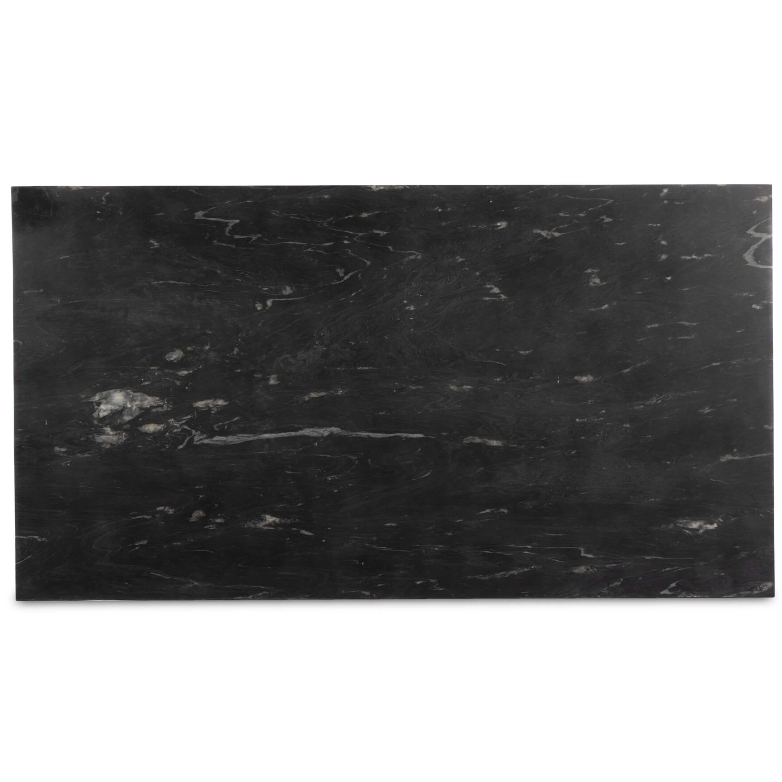 Hammered Iron Coffee Table, Charcoal Marble/Hammered Black by Four Hands - Image 4