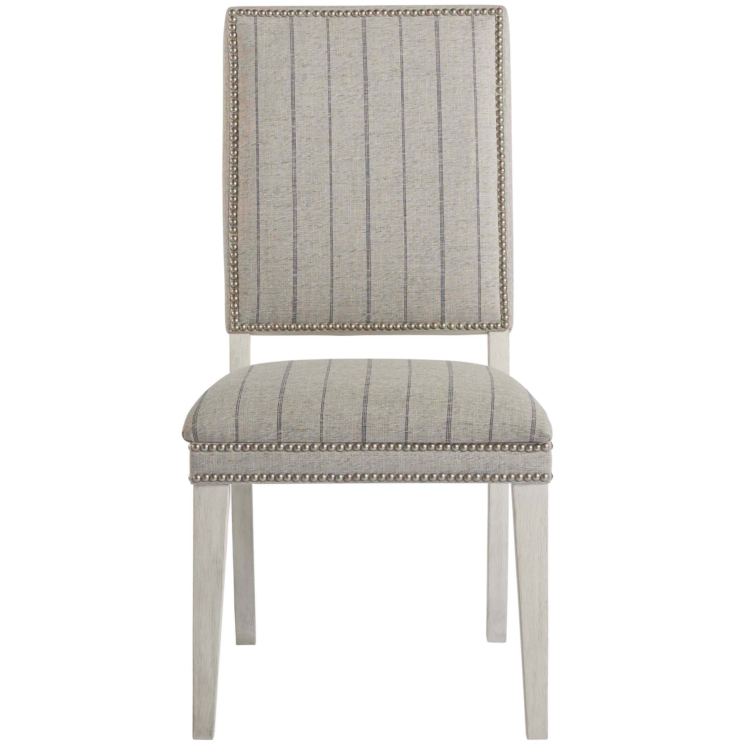 Hamptons Dining Chair, Colantino Marble/Fredrickson Nickel, Set of 2 - Image 2