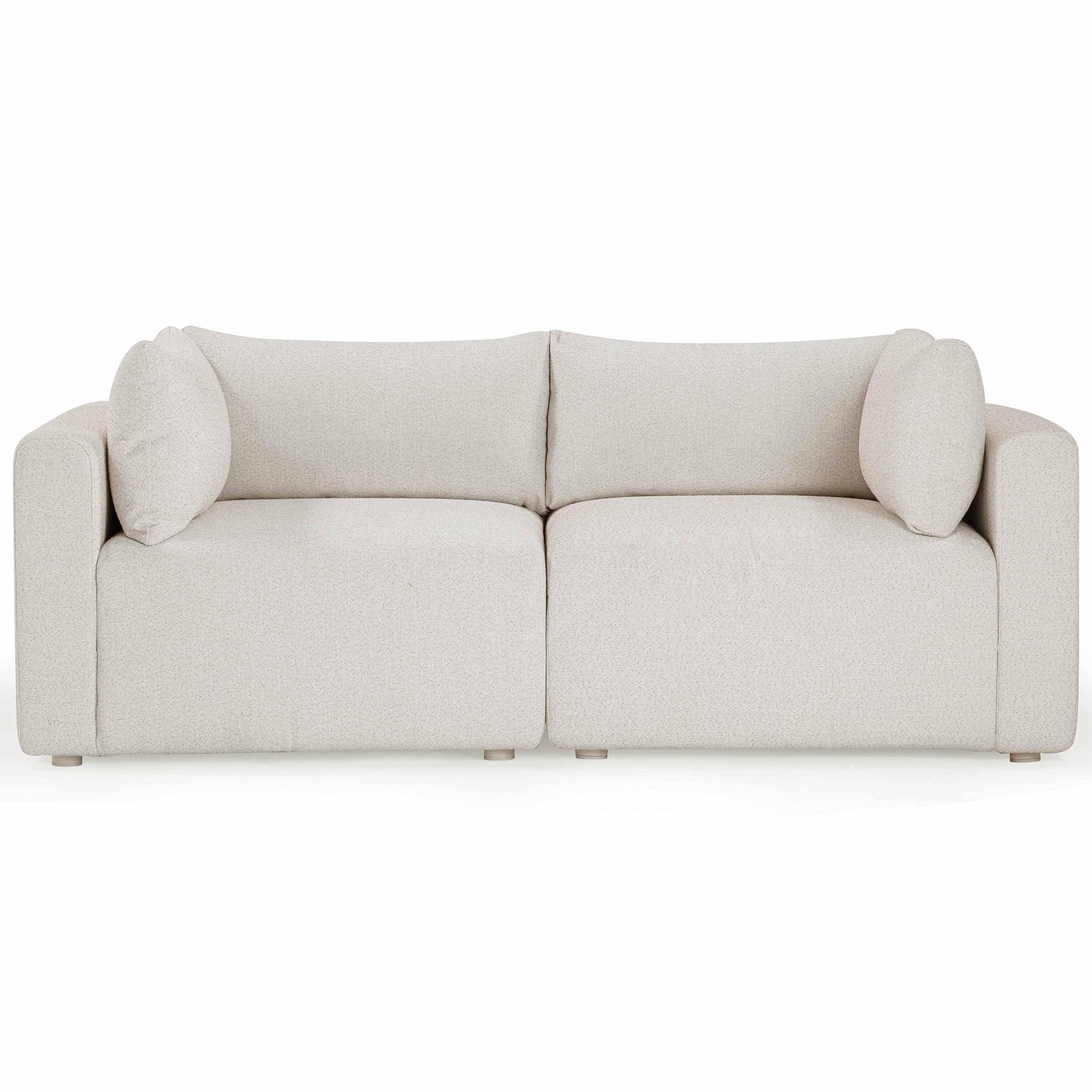 Hangover Outdoor Loveseat, Cream