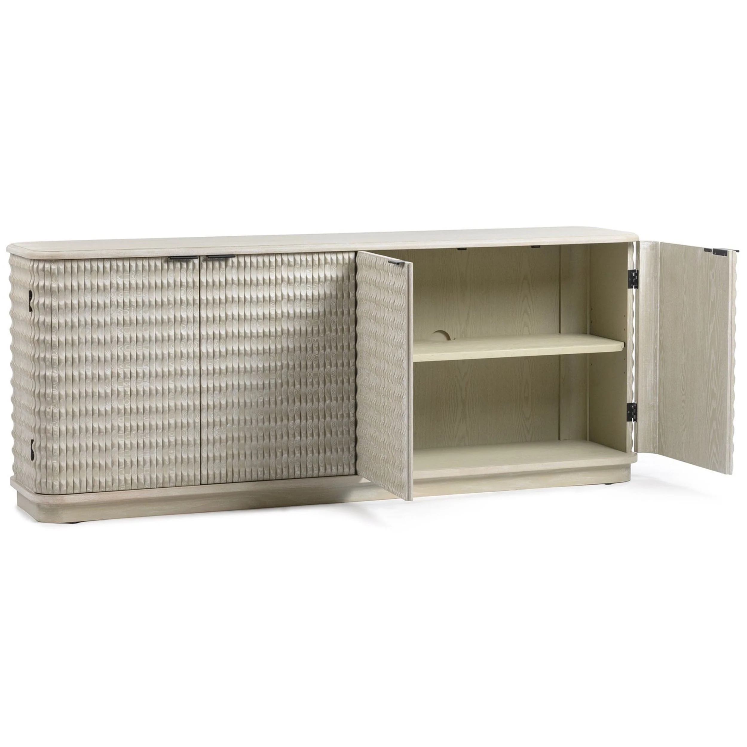 Harbor 4 Door Cabinet, Driftwood Field - Image 3