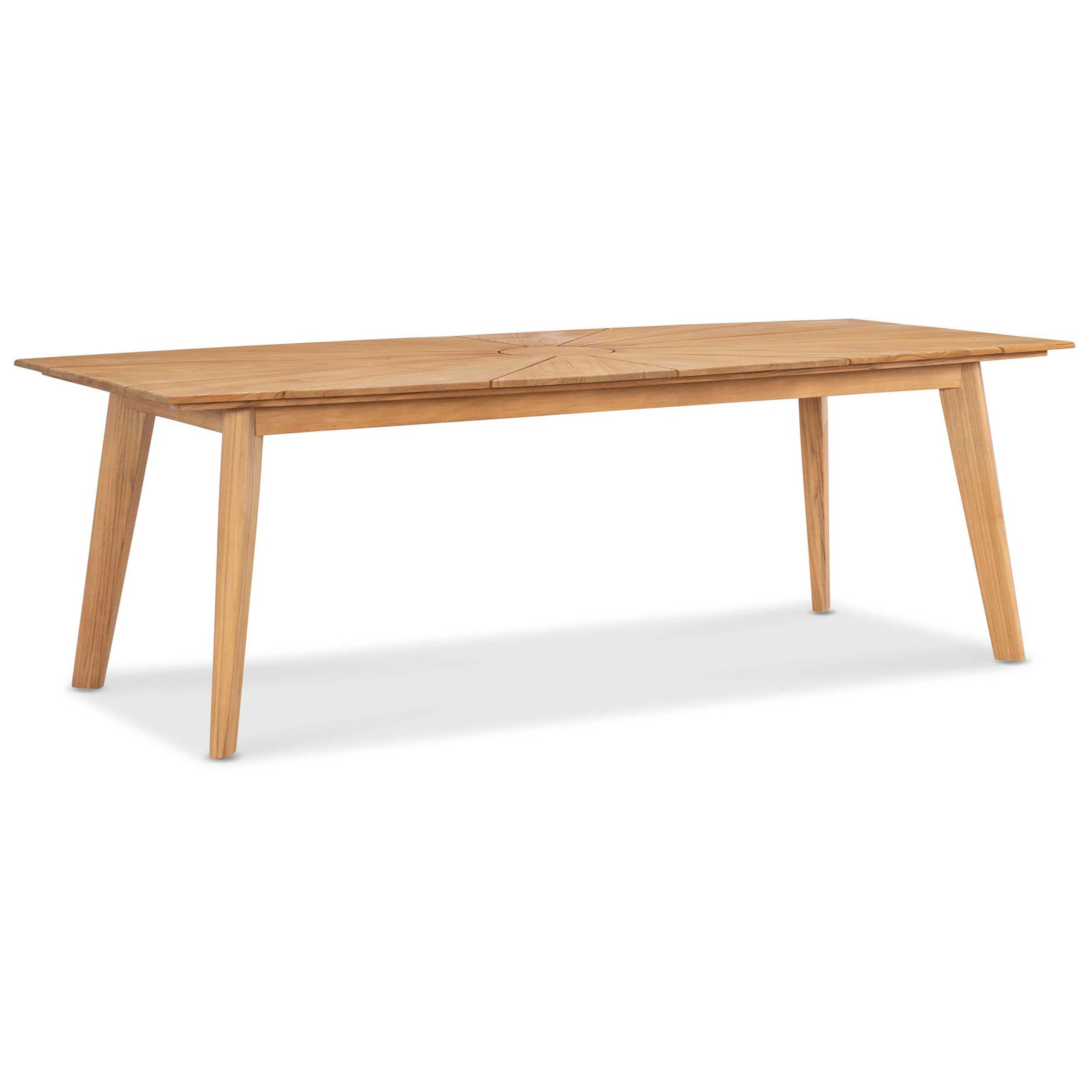 Harbor Teak 90" Rectangular Dining Table, Natural