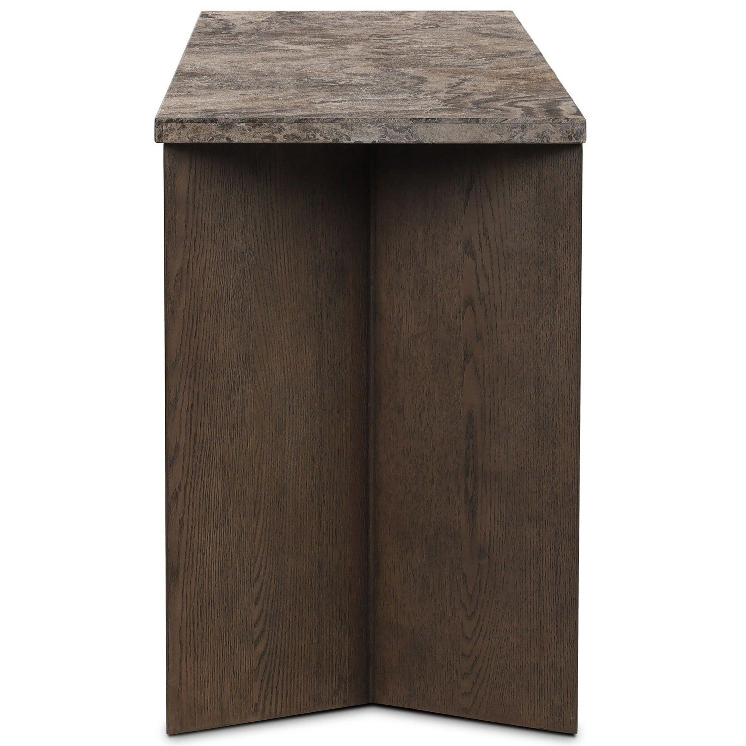 Lawson Media Console, Brown Oak Veneer by Four Hands - Image 3